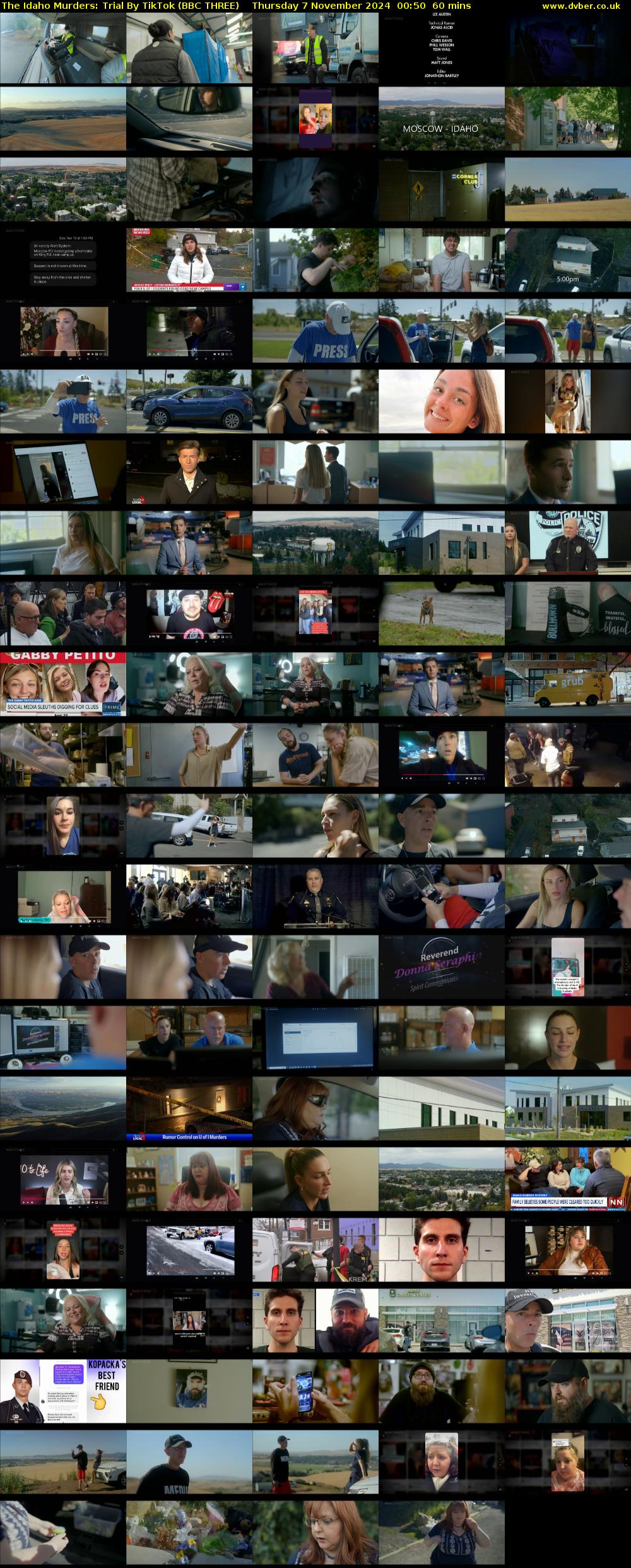 The Idaho Murders: Trial by TikTok (BBC THREE) Thursday 7 November 2024 00:50 - 01:50