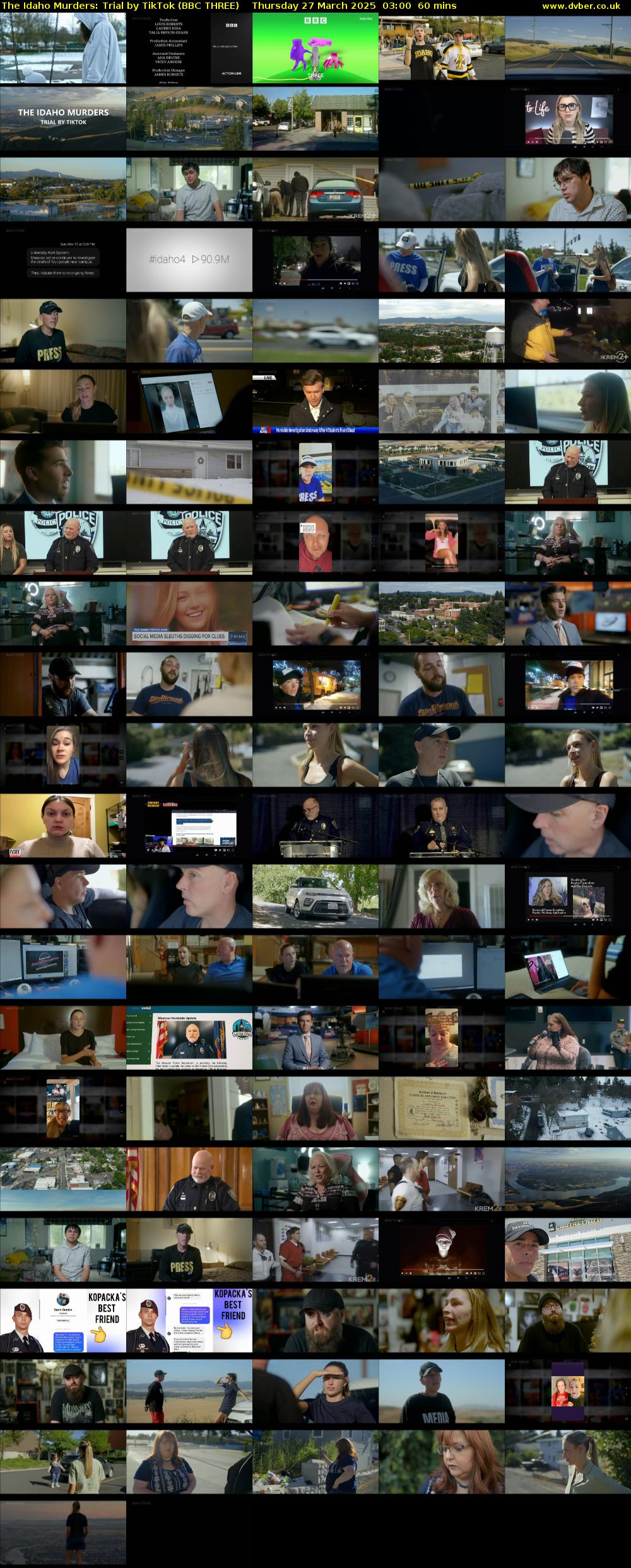 The Idaho Murders: Trial by TikTok (BBC THREE) Thursday 27 March 2025 03:00 - 04:00