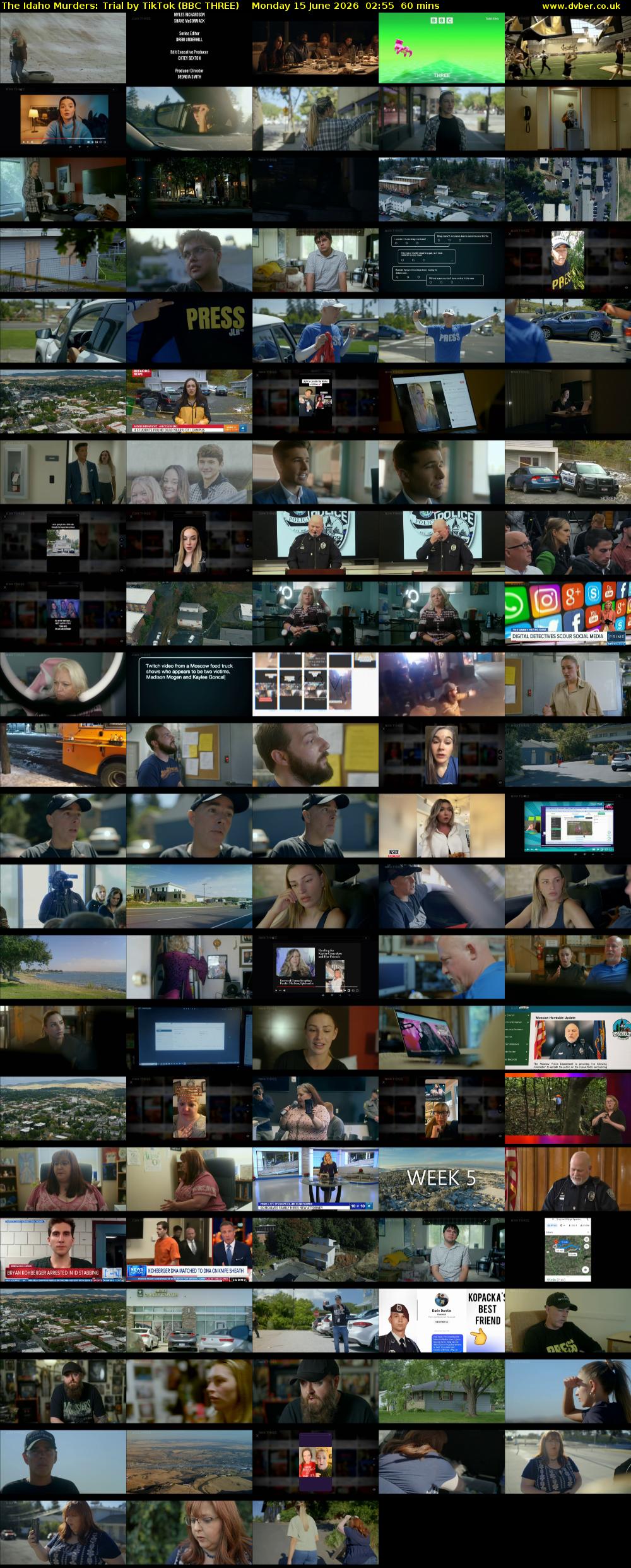 The Idaho Murders: Trial by TikTok (BBC THREE) Monday 15 June 2026 02:55 - 03:55
