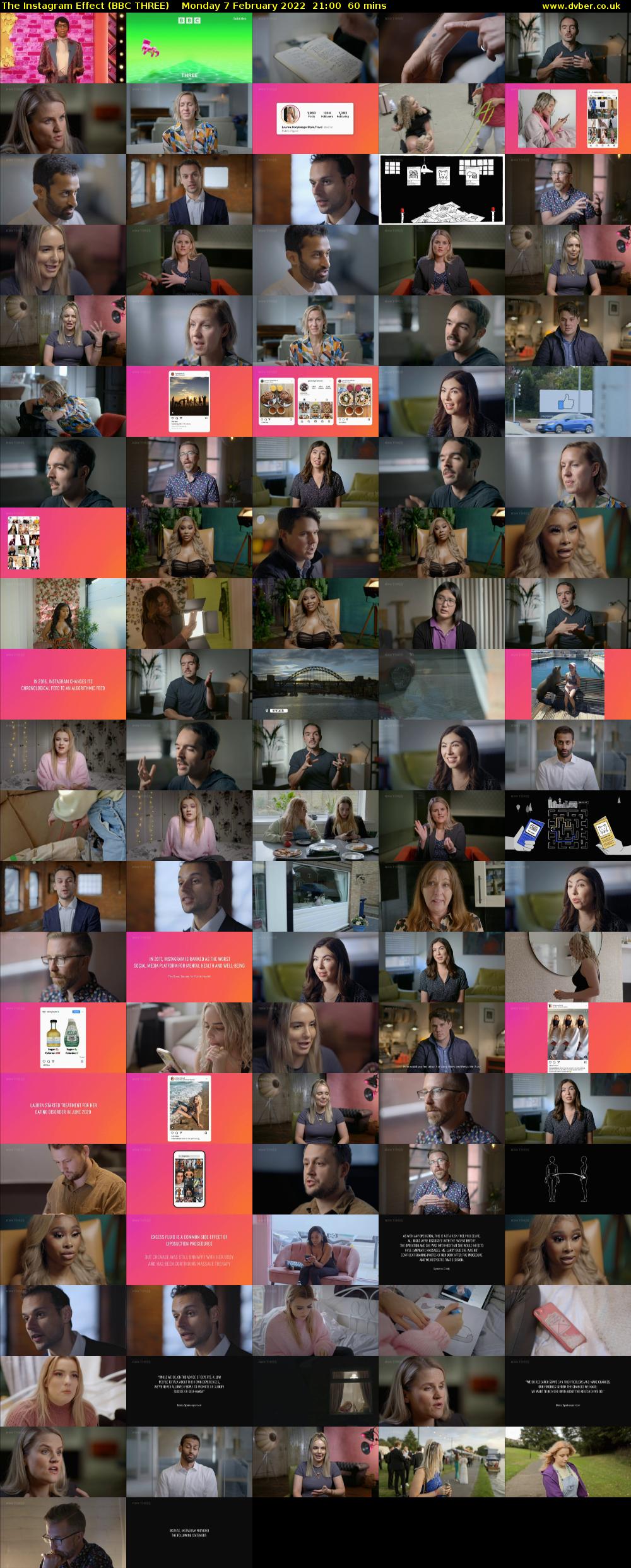 The Instagram Effect (BBC THREE) Monday 7 February 2022 21:00 - 22:00