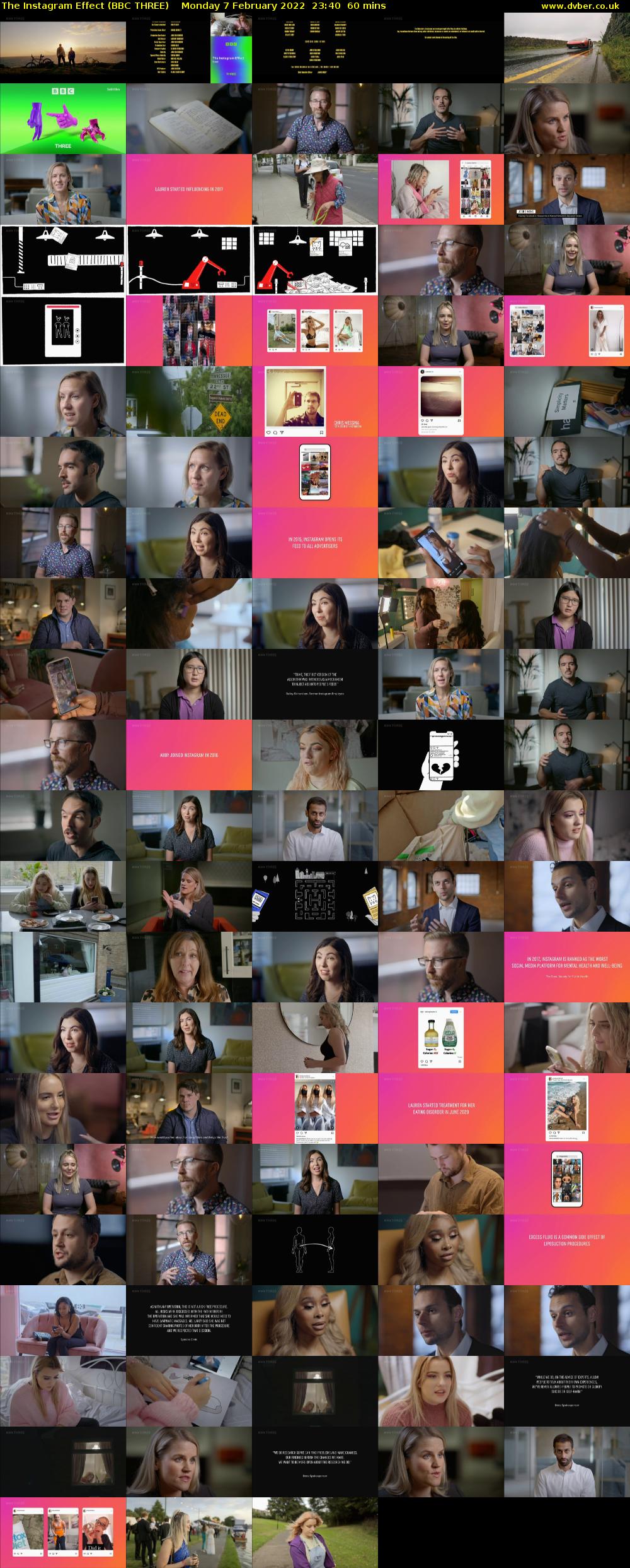 The Instagram Effect (BBC THREE) Monday 7 February 2022 23:40 - 00:40
