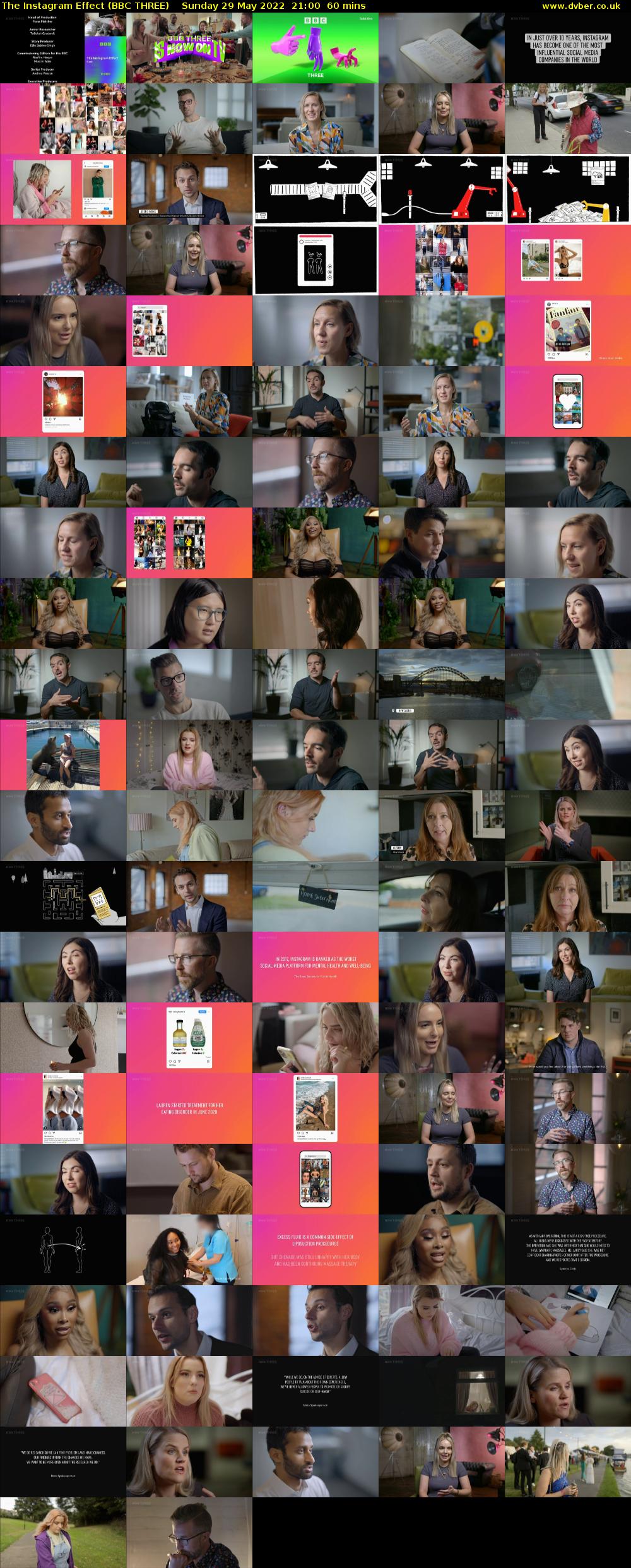 The Instagram Effect (BBC THREE) Sunday 29 May 2022 21:00 - 22:00