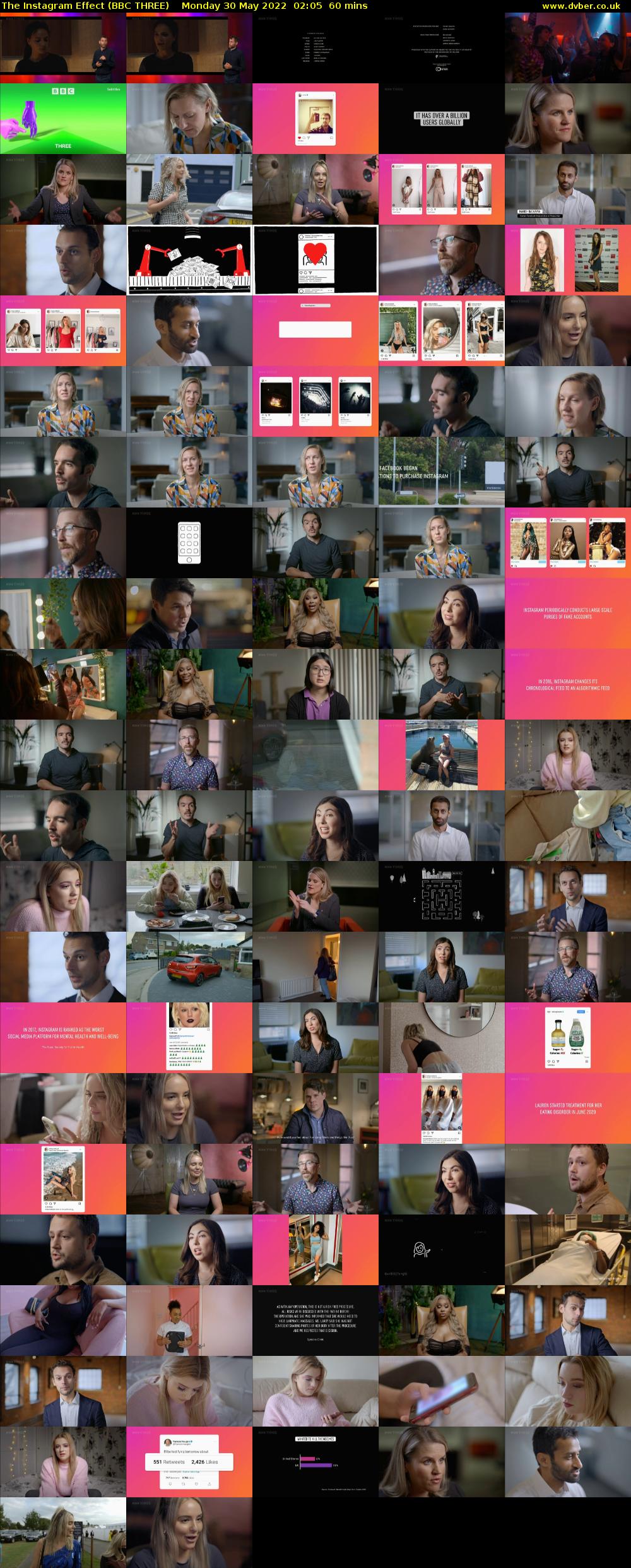 The Instagram Effect (BBC THREE) Monday 30 May 2022 02:05 - 03:05