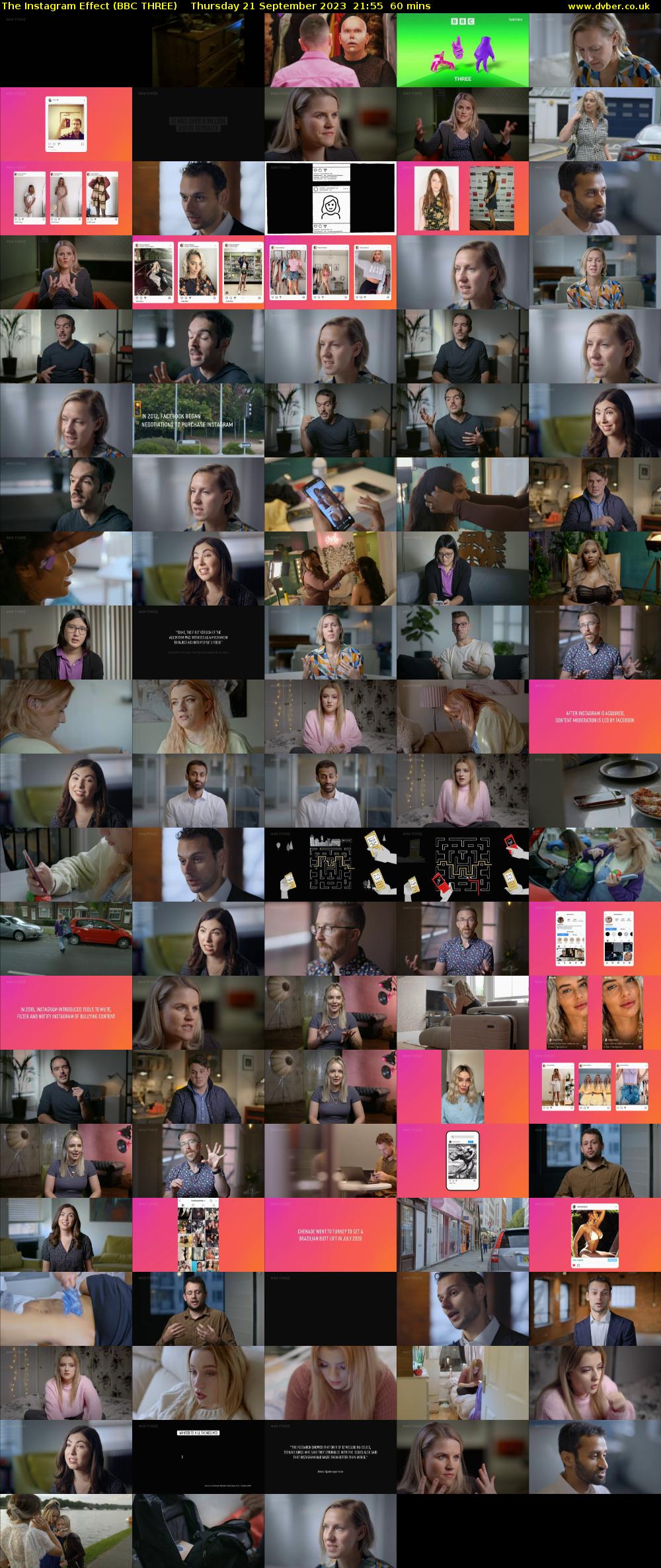 The Instagram Effect (BBC THREE) Thursday 21 September 2023 21:55 - 22:55
