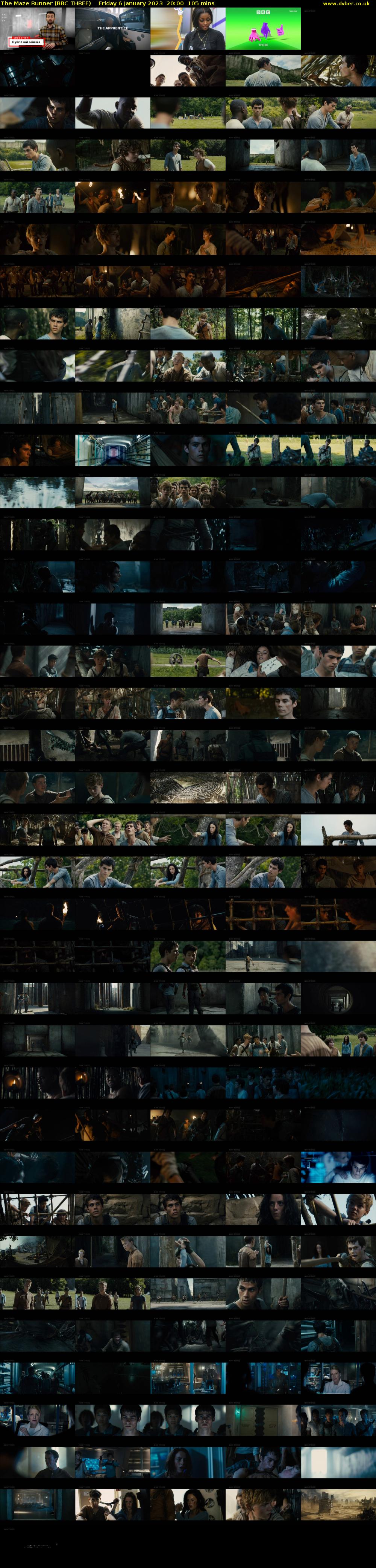 The Maze Runner (BBC THREE) Friday 6 January 2023 20:00 - 21:45