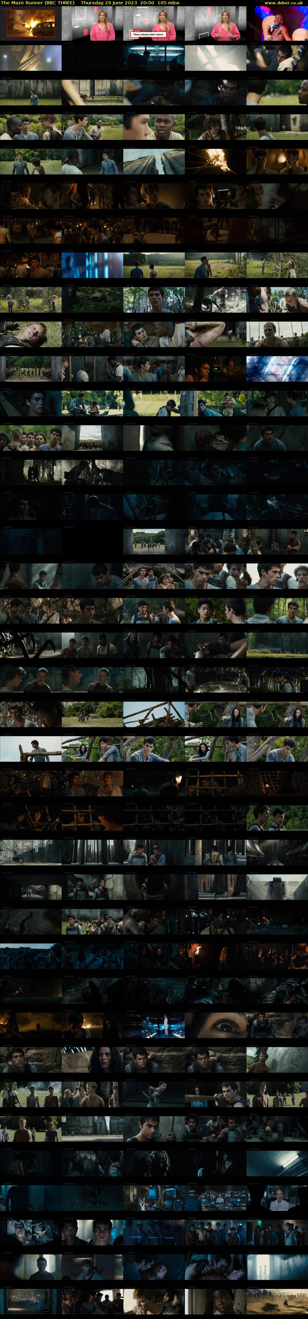 The Maze Runner (BBC THREE) Thursday 29 June 2023 20:00 - 21:45