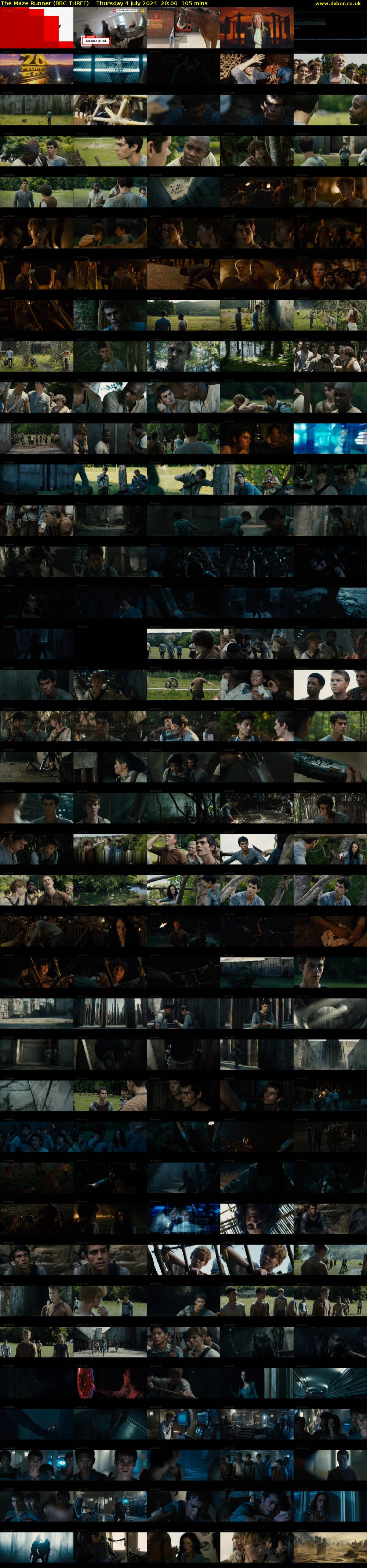 The Maze Runner (BBC THREE) Thursday 4 July 2024 20:00 - 21:45