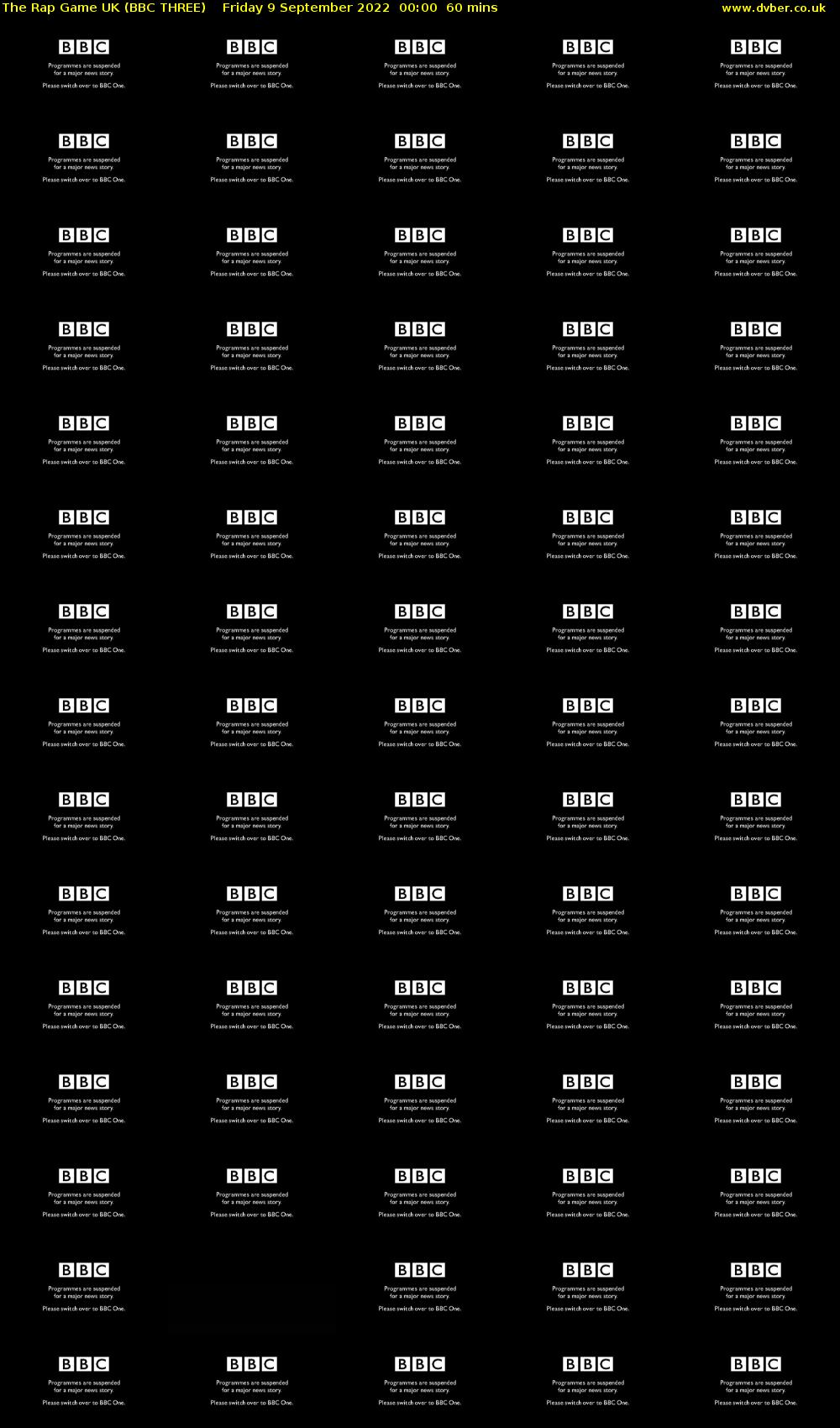 The Rap Game UK (BBC THREE) Friday 9 September 2022 00:00 - 01:00