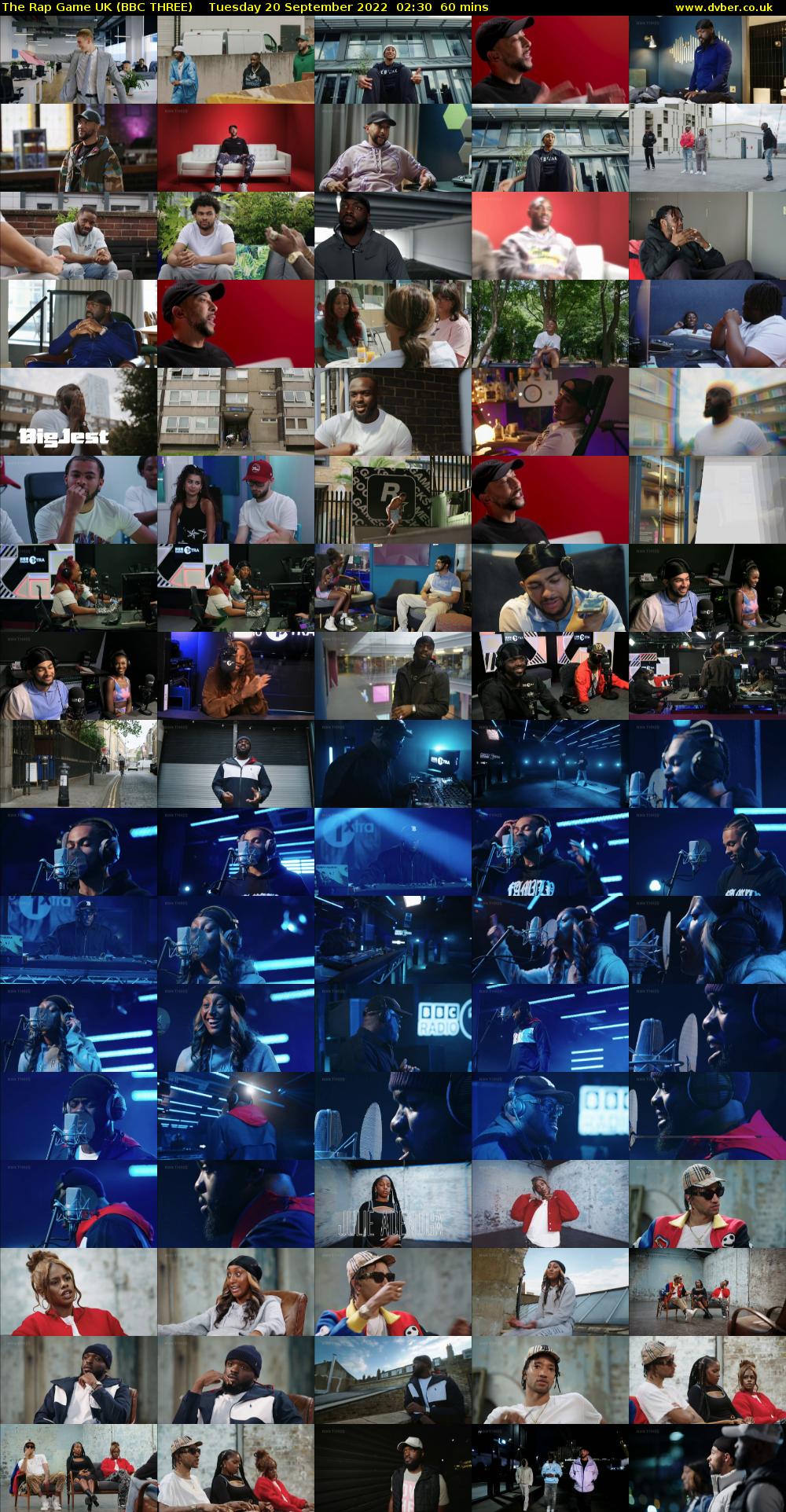 The Rap Game UK (BBC THREE) Tuesday 20 September 2022 02:30 - 03:30