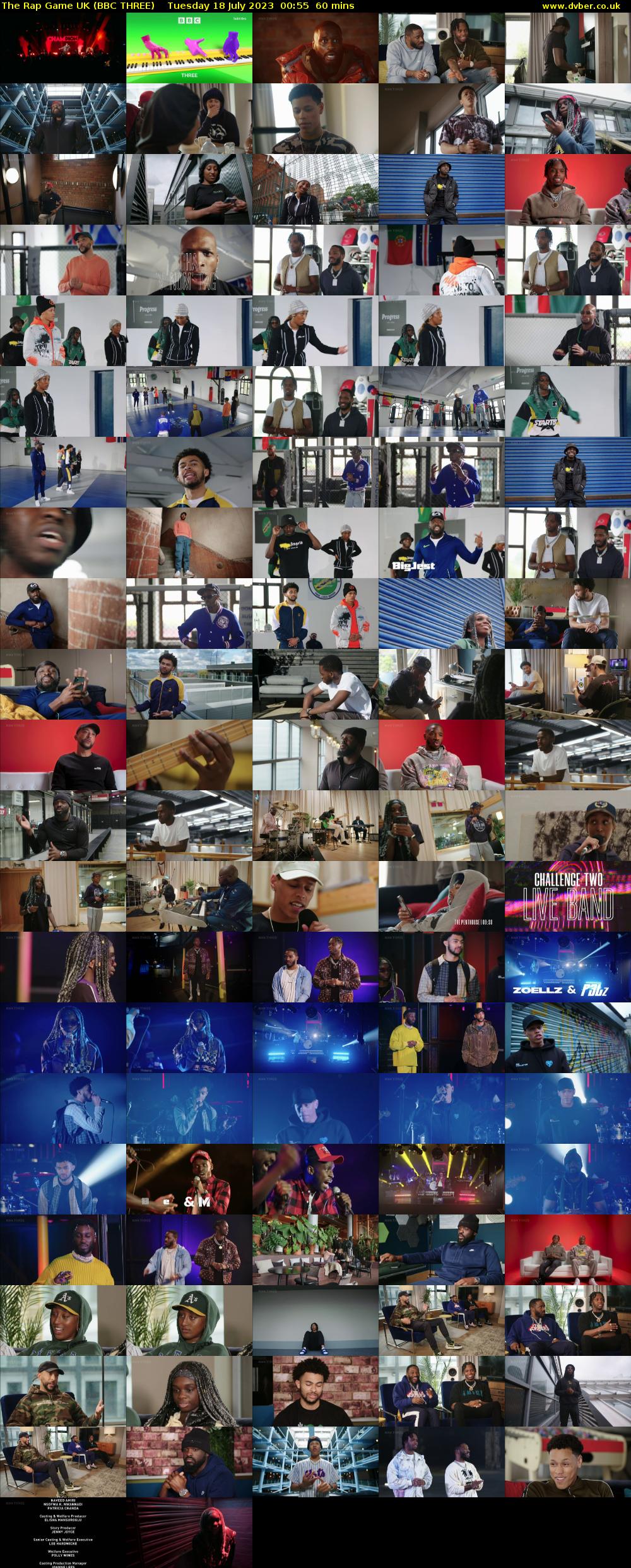 The Rap Game UK (BBC THREE) Tuesday 18 July 2023 00:55 - 01:55