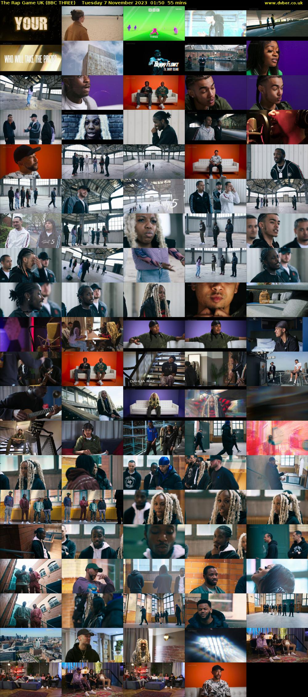 The Rap Game UK (BBC THREE) Tuesday 7 November 2023 01:50 - 02:45