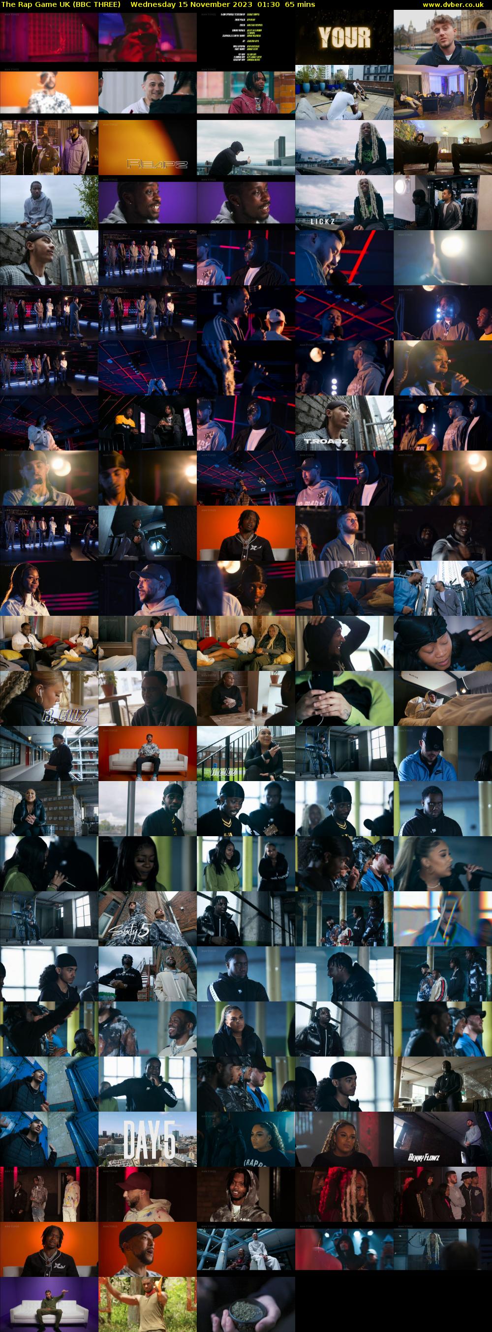 The Rap Game UK (BBC THREE) Wednesday 15 November 2023 01:30 - 02:35