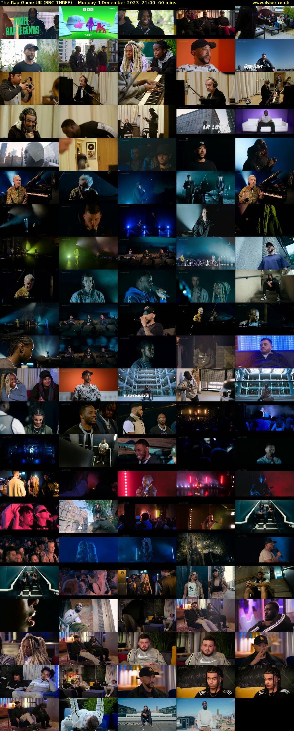 The Rap Game UK (BBC THREE) Monday 4 December 2023 21:00 - 22:00