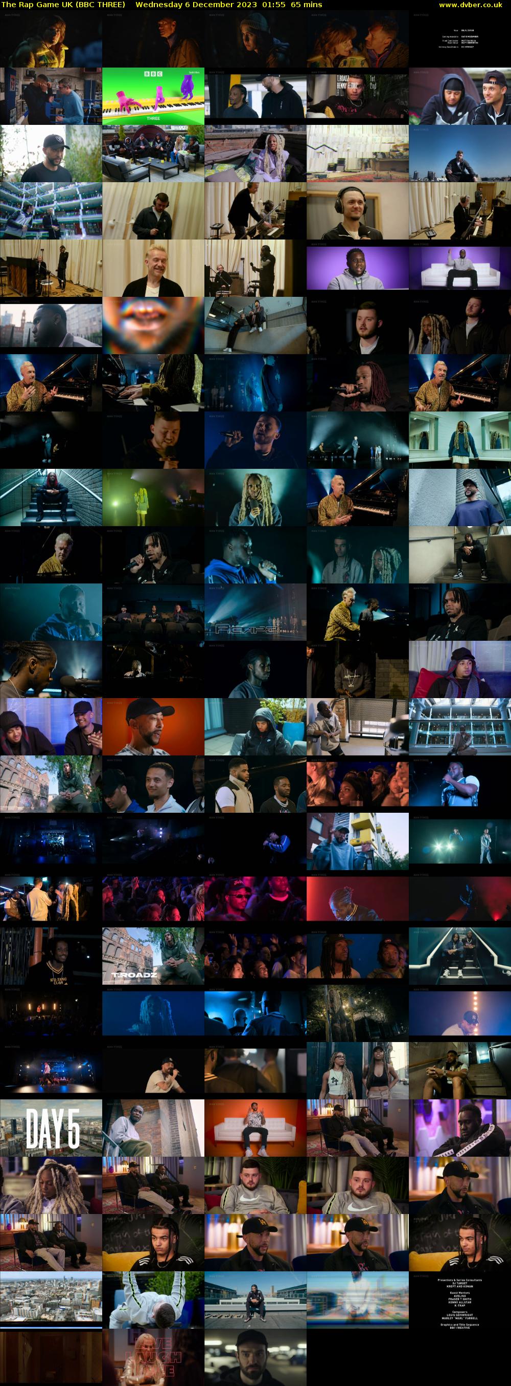 The Rap Game UK (BBC THREE) Wednesday 6 December 2023 01:55 - 03:00