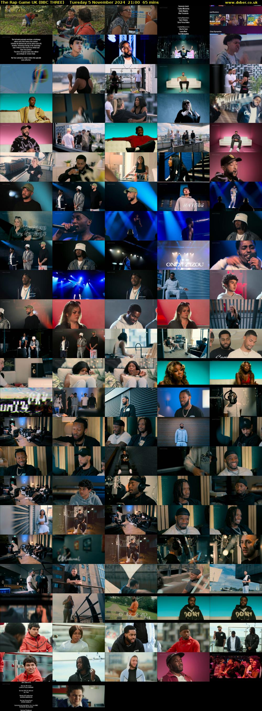 The Rap Game UK (BBC THREE) Tuesday 5 November 2024 21:00 - 22:05