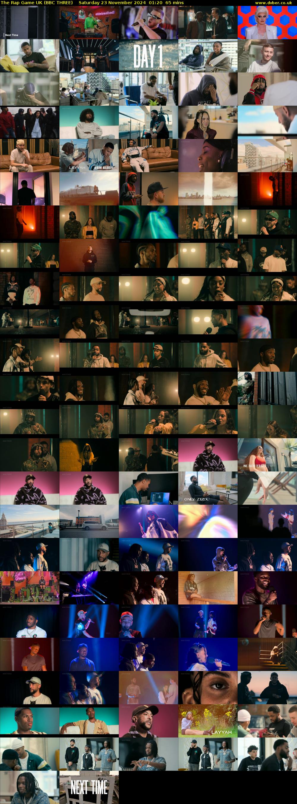 The Rap Game UK (BBC THREE) Saturday 23 November 2024 01:20 - 02:25