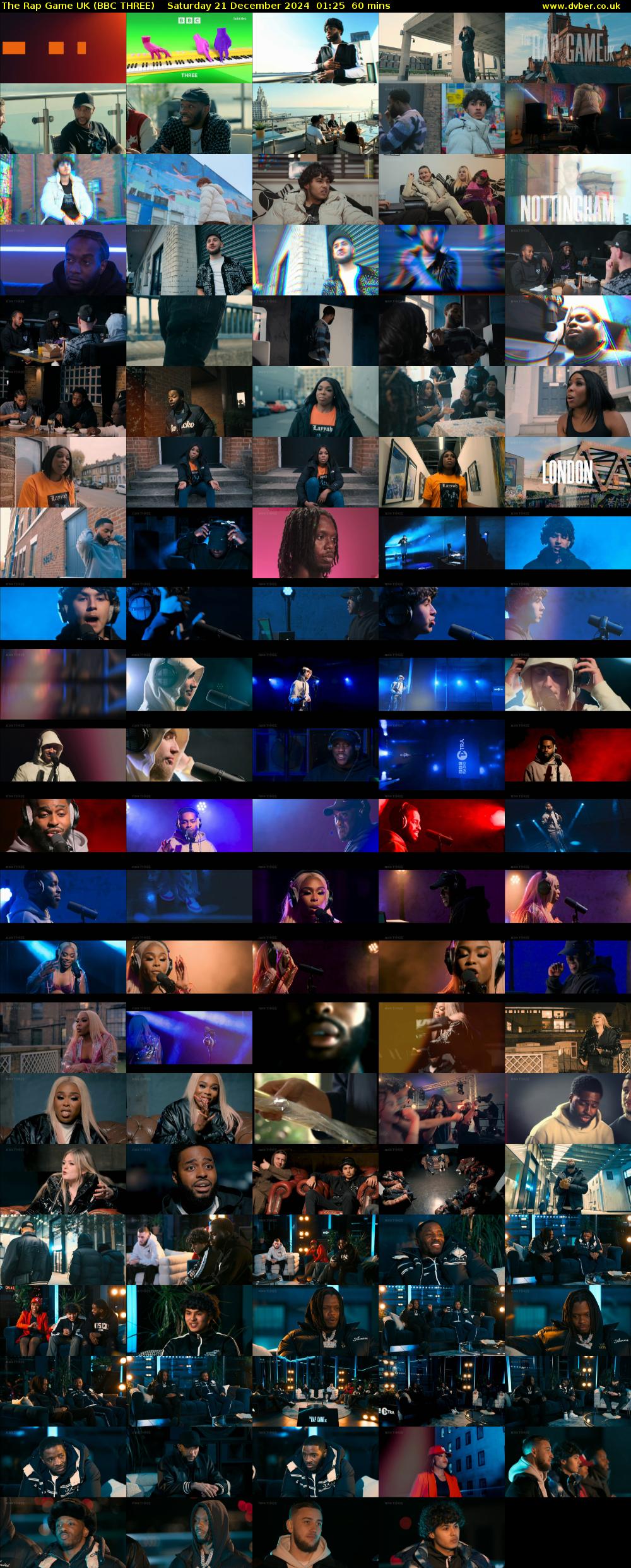 The Rap Game UK (BBC THREE) Saturday 21 December 2024 01:25 - 02:25