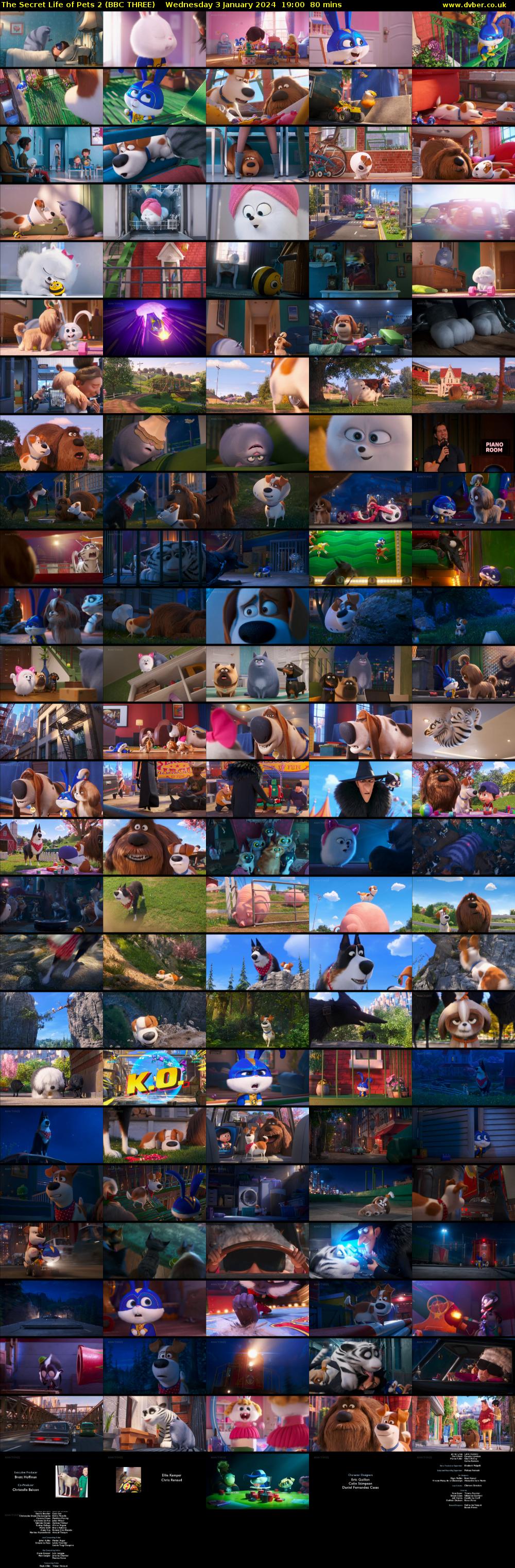 The Secret Life of Pets 2 (BBC THREE) Wednesday 3 January 2024 19:00 - 20:20