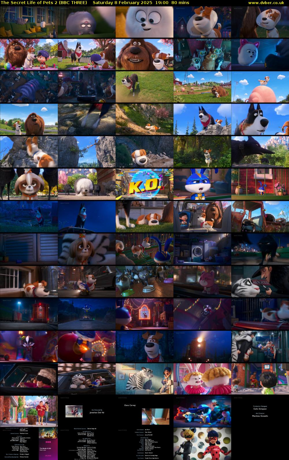 The Secret Life of Pets 2 (BBC THREE) Saturday 8 February 2025 19:00 - 20:20