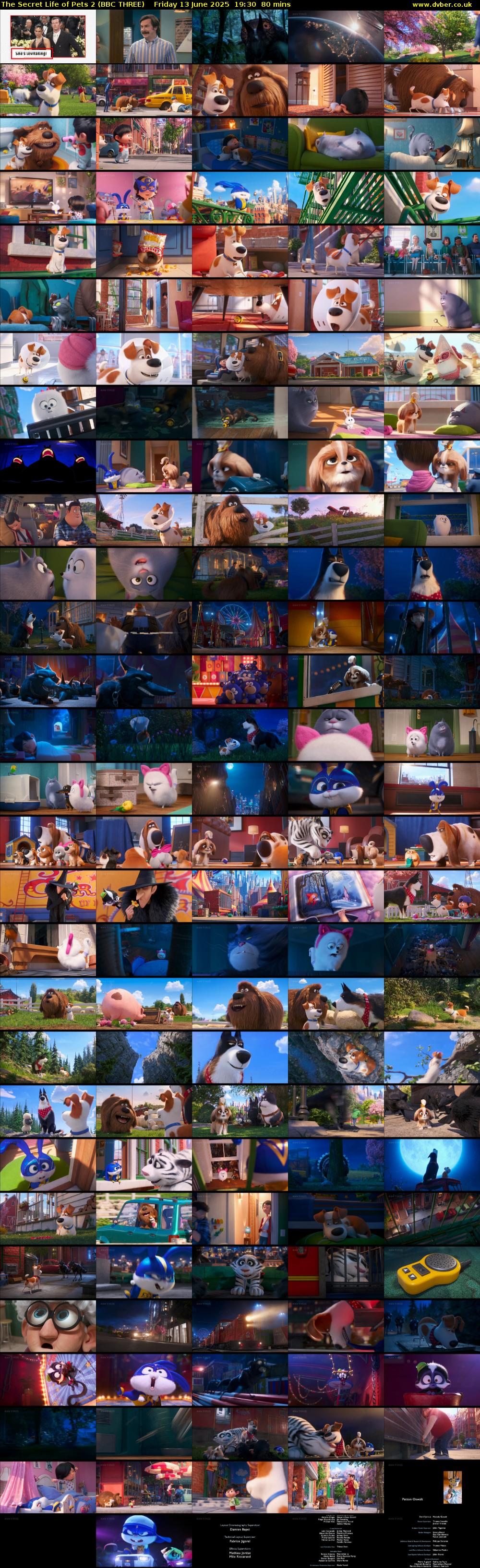The Secret Life of Pets 2 (BBC THREE) Friday 13 June 2025 19:30 - 20:50