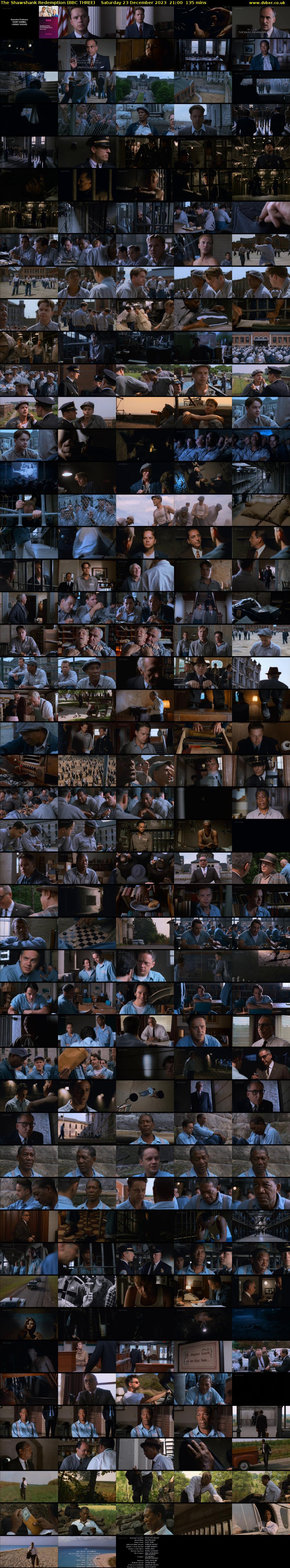 The Shawshank Redemption (BBC THREE) Saturday 23 December 2023 21:00 - 23:15
