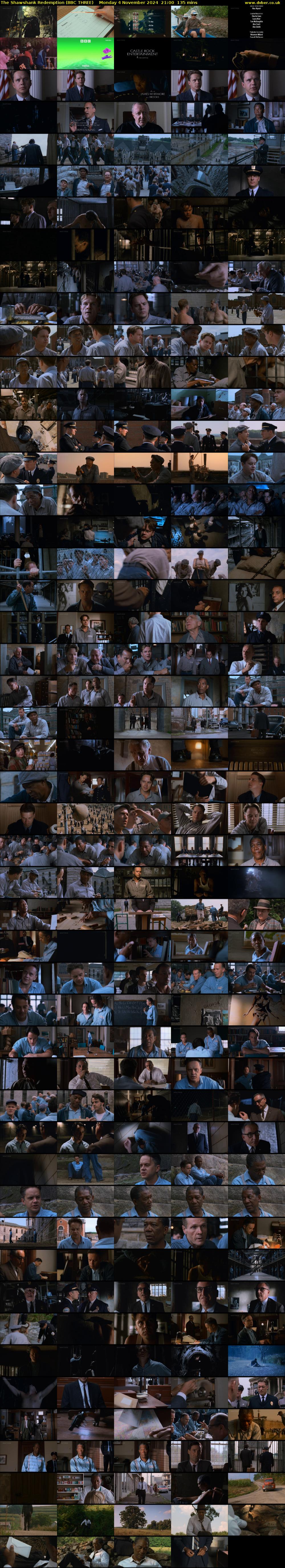 The Shawshank Redemption (BBC THREE) Monday 4 November 2024 21:00 - 23:15