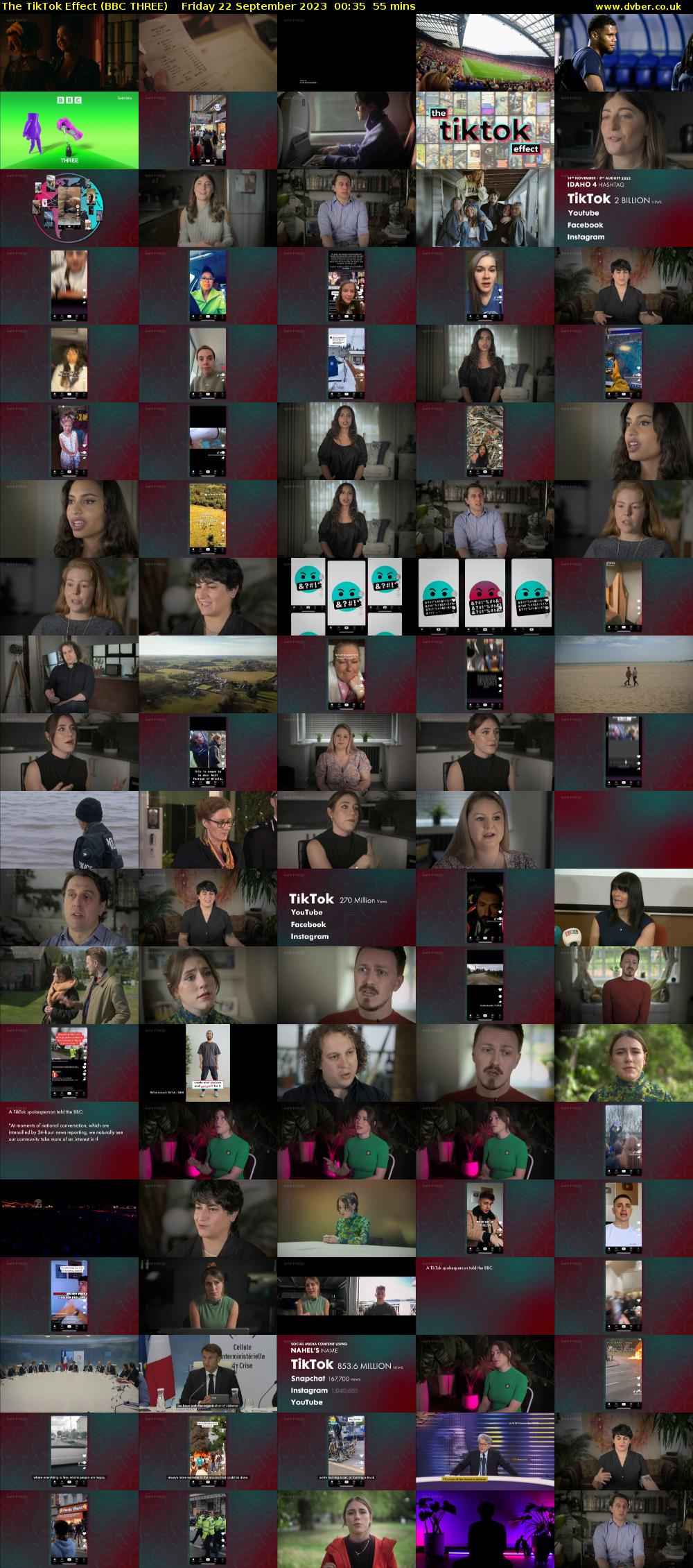 The TikTok Effect (BBC THREE) Friday 22 September 2023 00:35 - 01:30