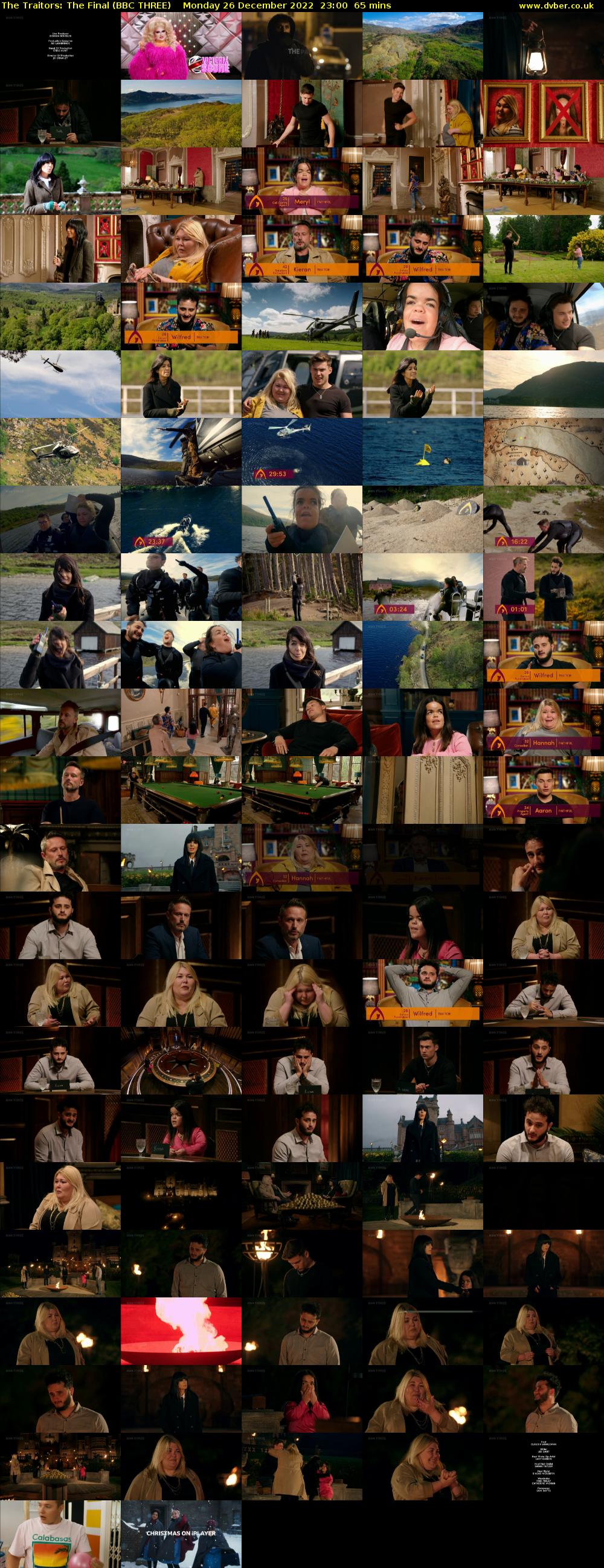 The Traitors: The Final (BBC THREE) Monday 26 December 2022 23:00 - 00:05