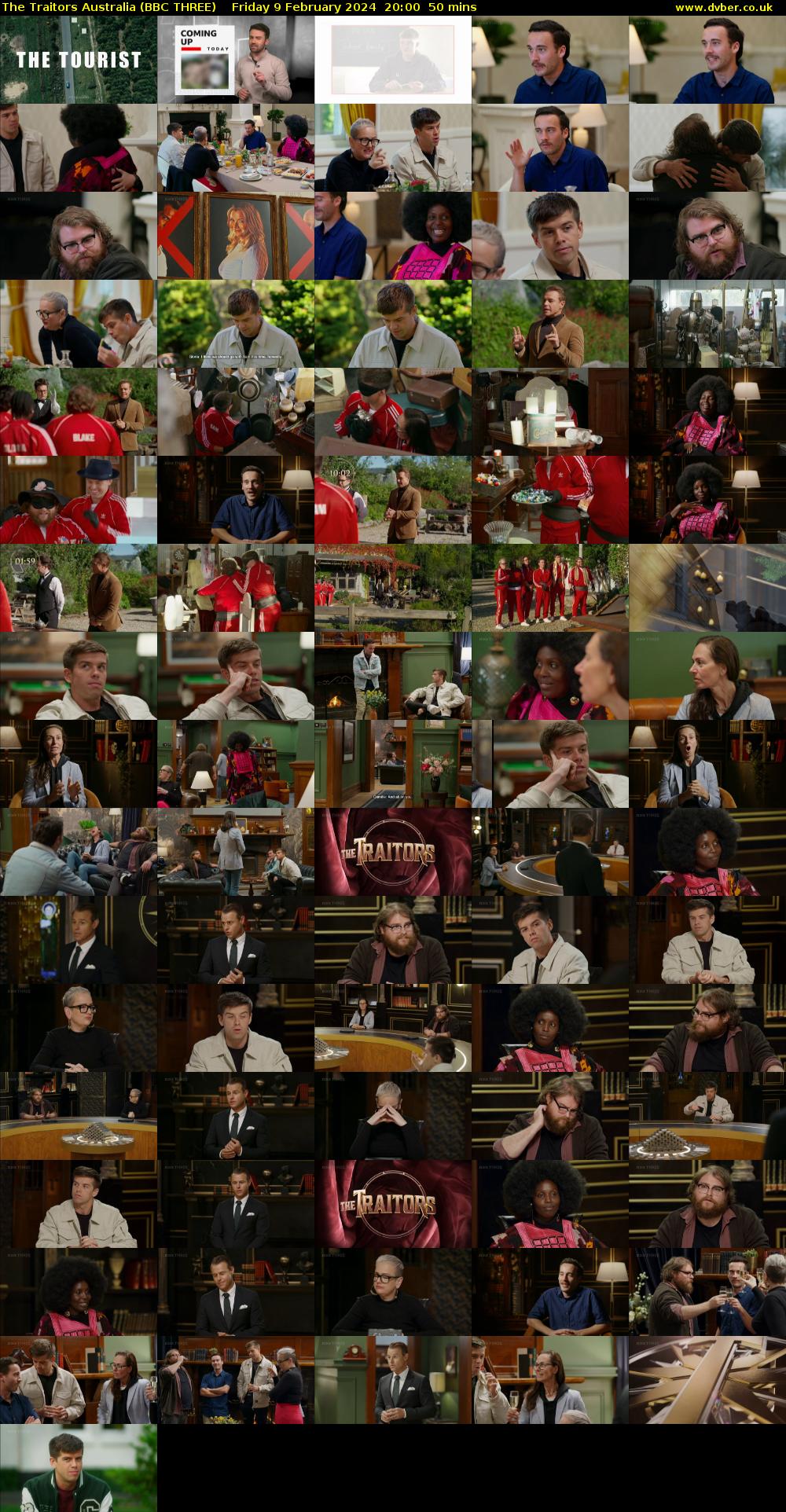 The Traitors Australia (BBC THREE) Friday 9 February 2024 20:00 - 20:50