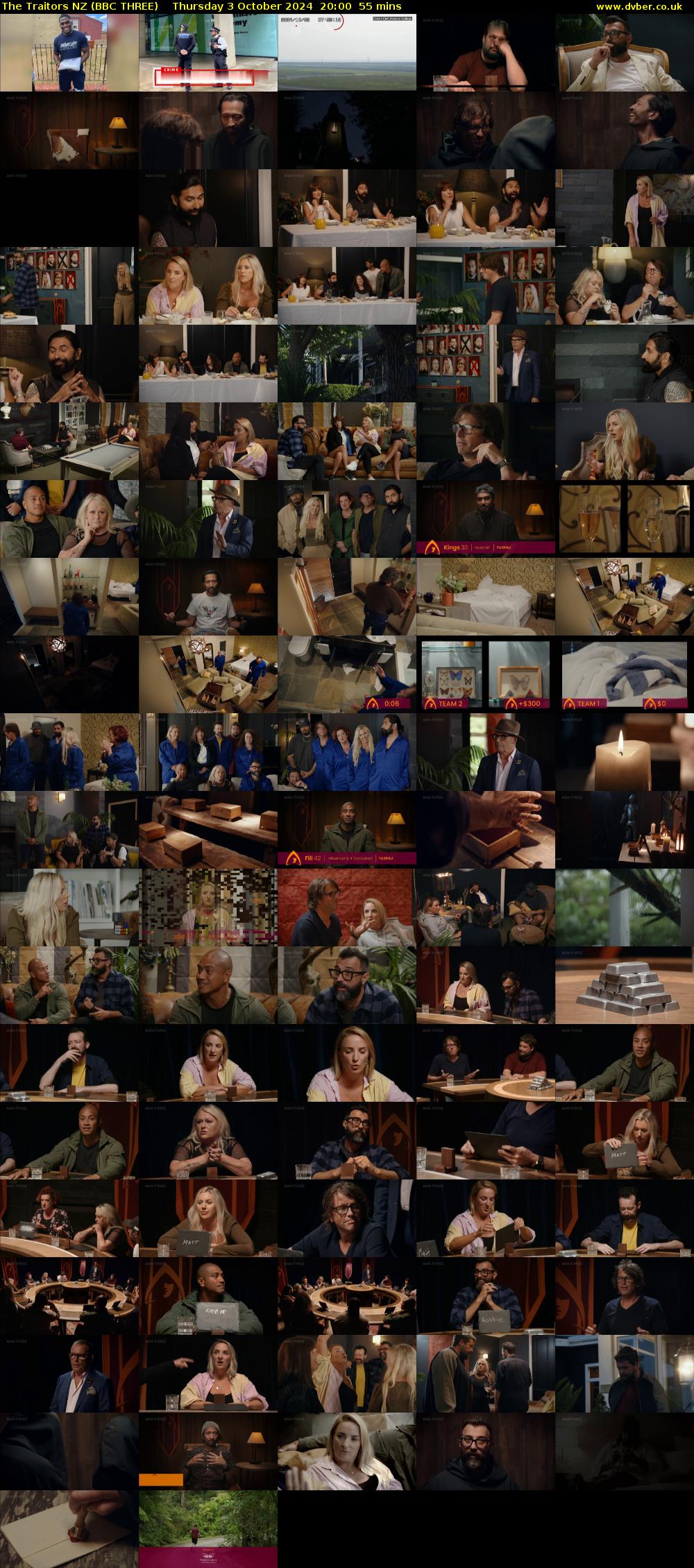The Traitors NZ (BBC THREE) Thursday 3 October 2024 20:00 - 20:55