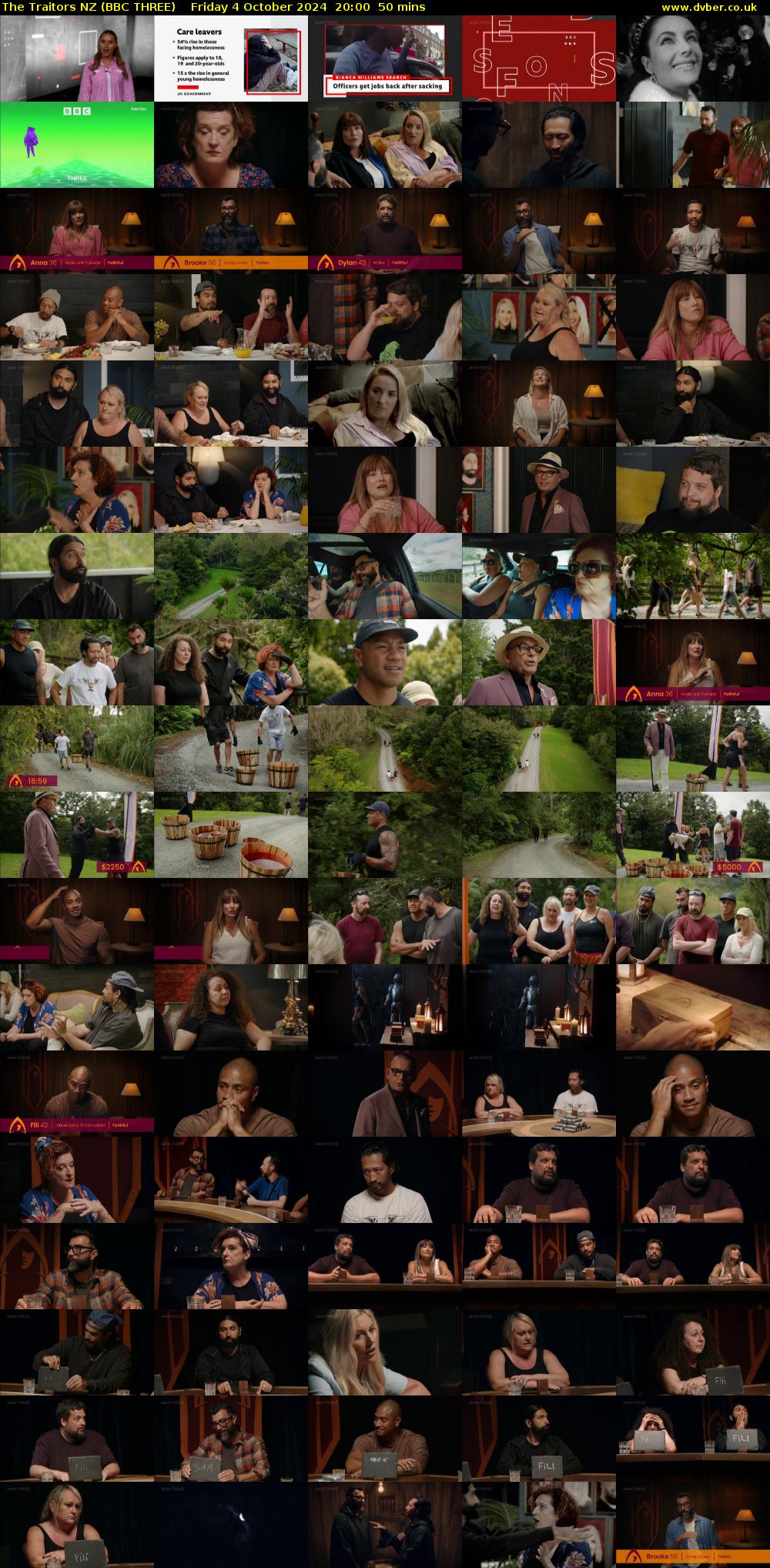 The Traitors NZ (BBC THREE) Friday 4 October 2024 20:00 - 20:50