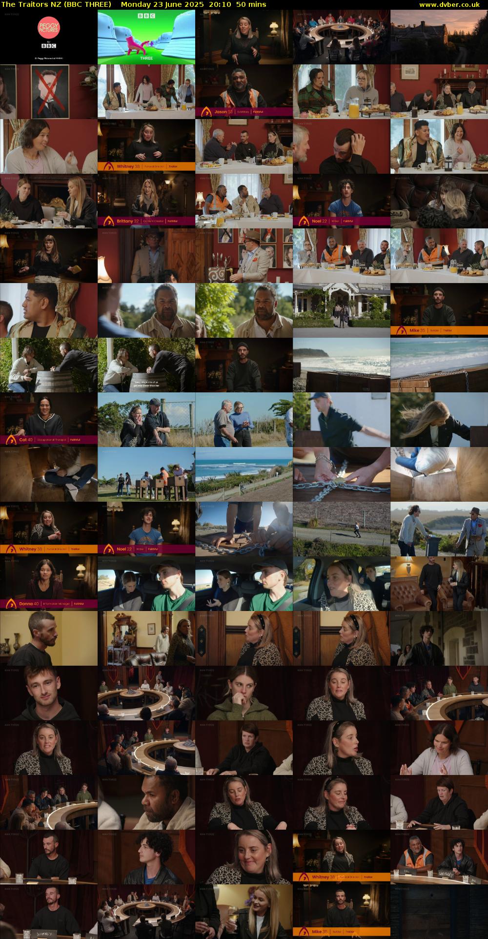 The Traitors NZ (BBC THREE) Monday 23 June 2025 20:10 - 21:00