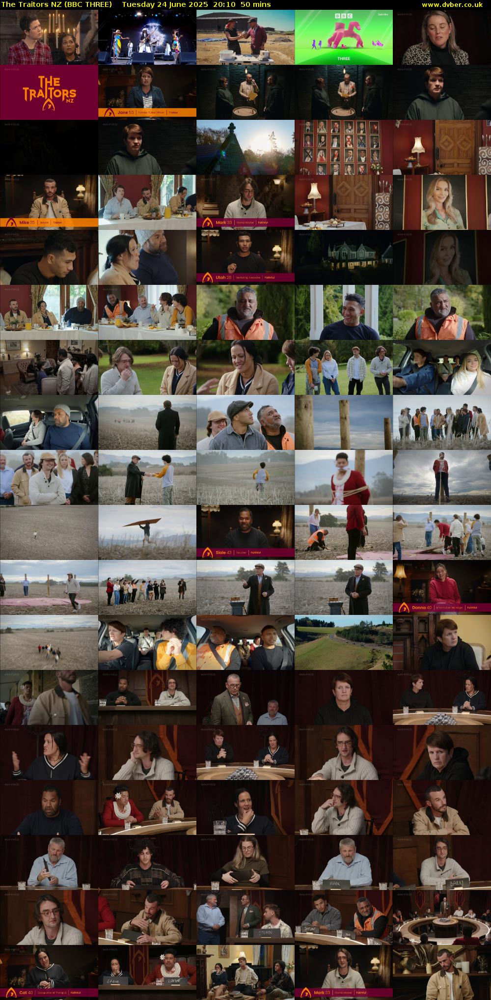 The Traitors NZ (BBC THREE) Tuesday 24 June 2025 20:10 - 21:00