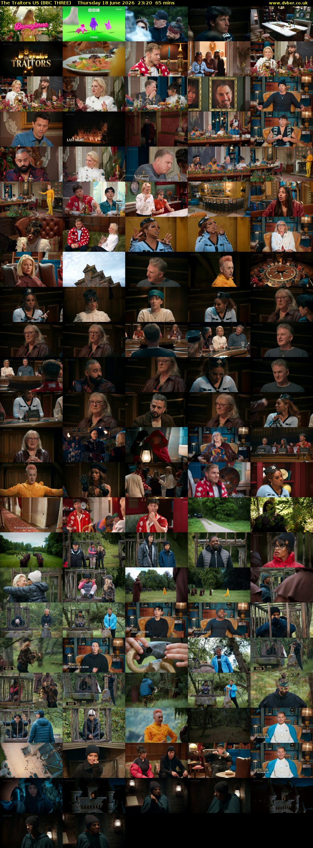 The Traitors US (BBC THREE) Thursday 18 June 2026 23:20 - 00:25