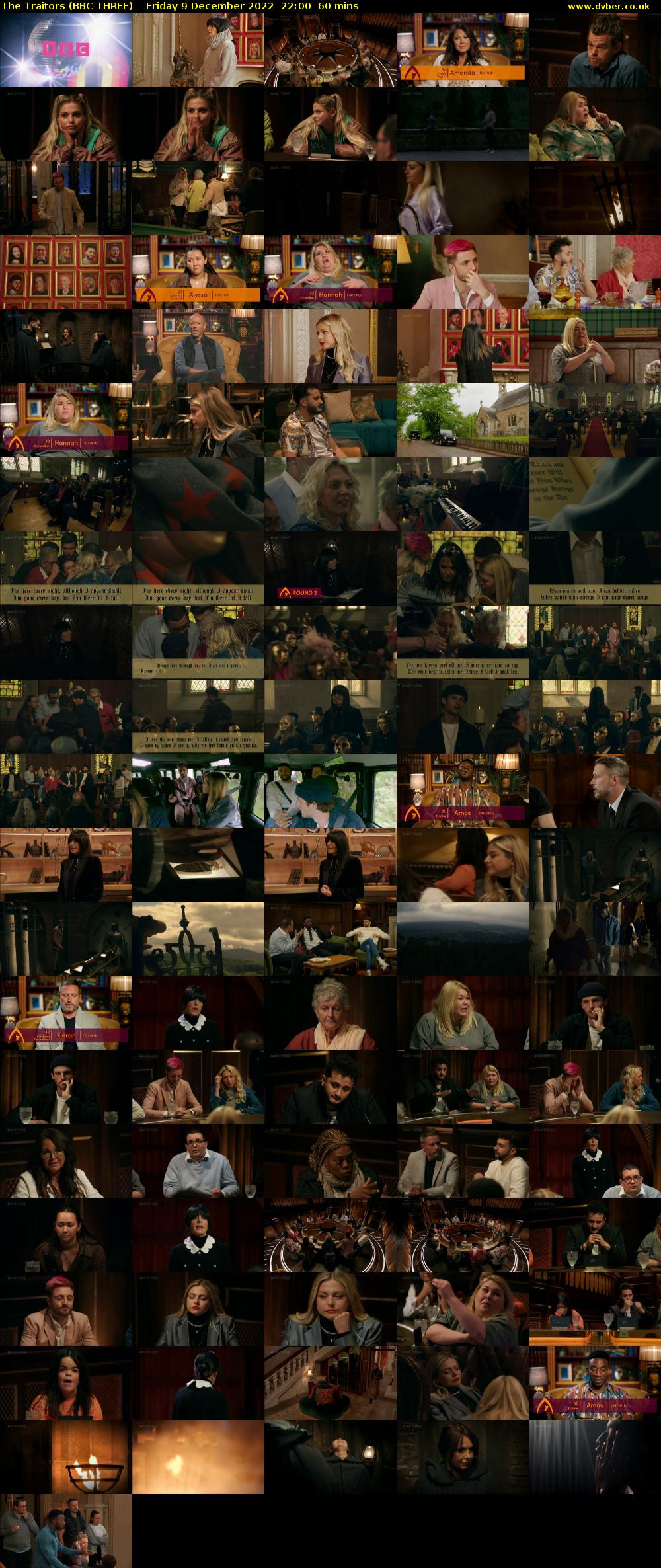 The Traitors (BBC THREE) Friday 9 December 2022 22:00 - 23:00