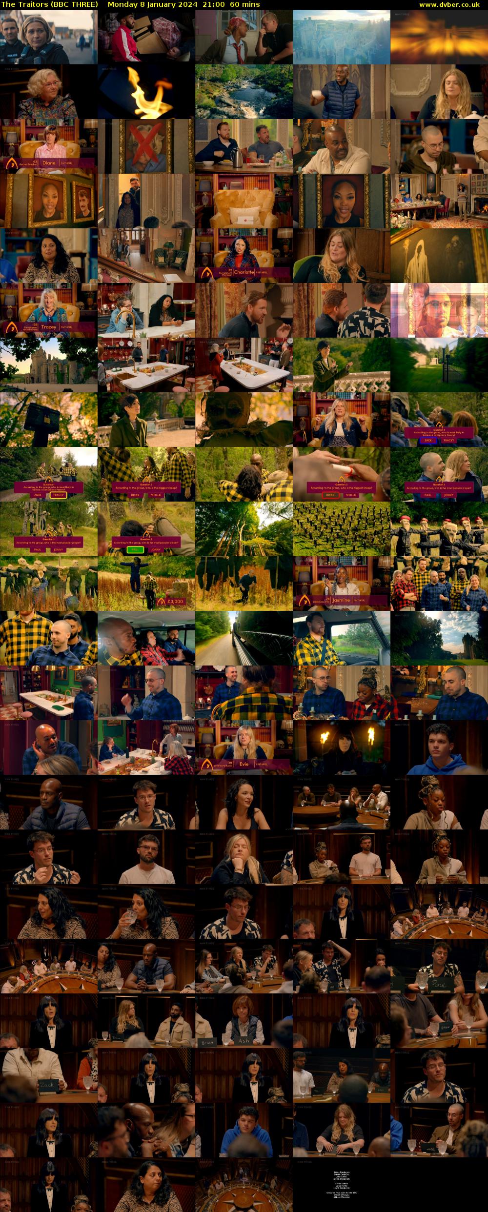 The Traitors (BBC THREE) Monday 8 January 2024 21:00 - 22:00