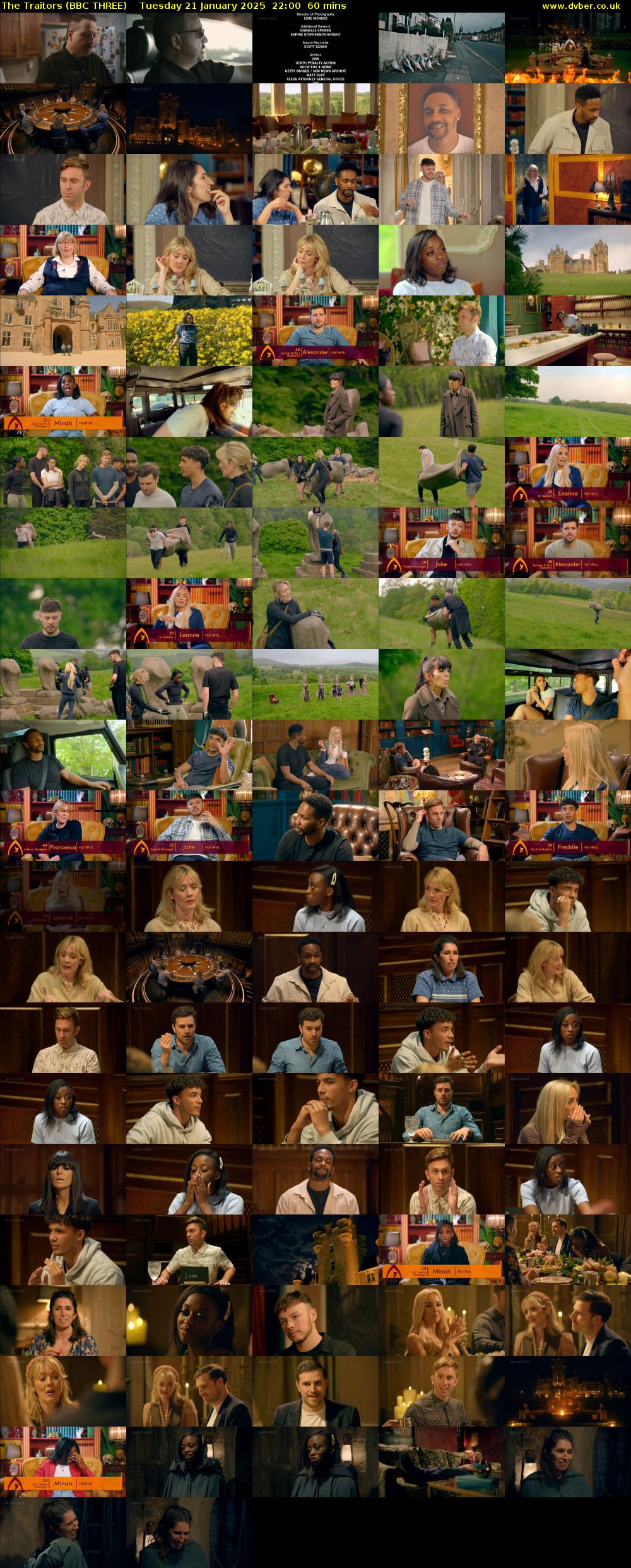 The Traitors (BBC THREE) Tuesday 21 January 2025 22:00 - 23:00