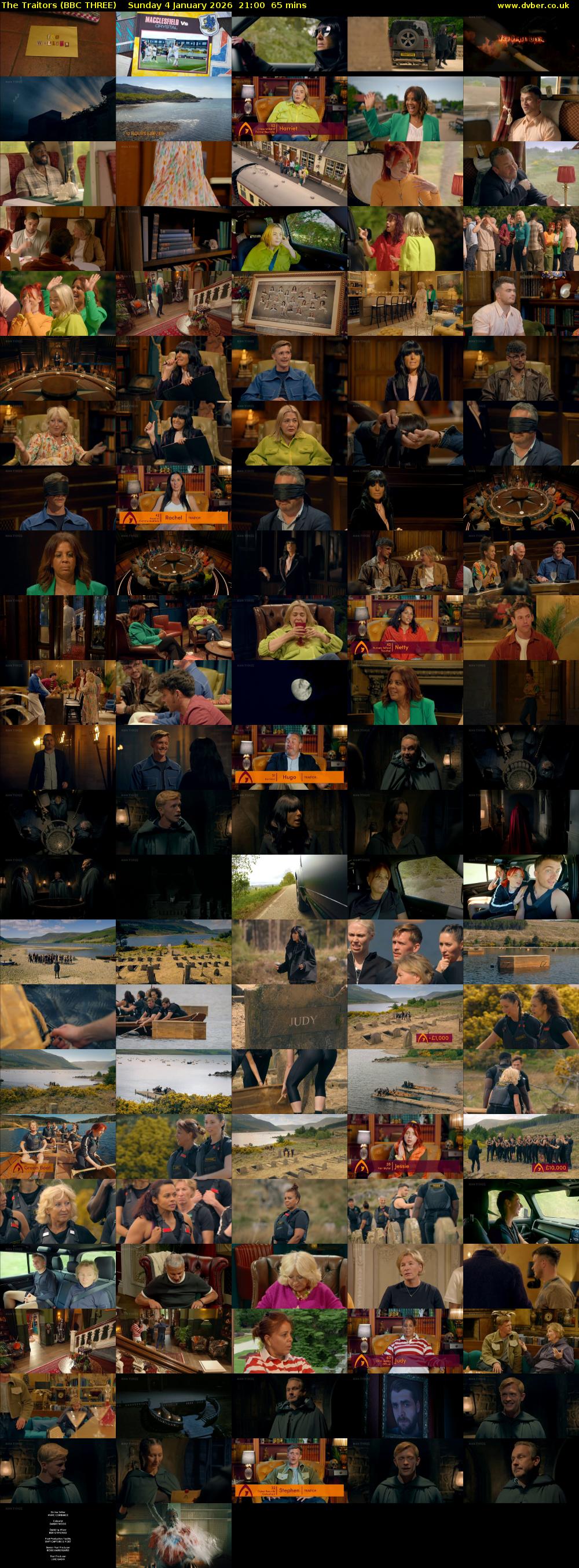 The Traitors (BBC THREE) Sunday 4 January 2026 21:00 - 22:05