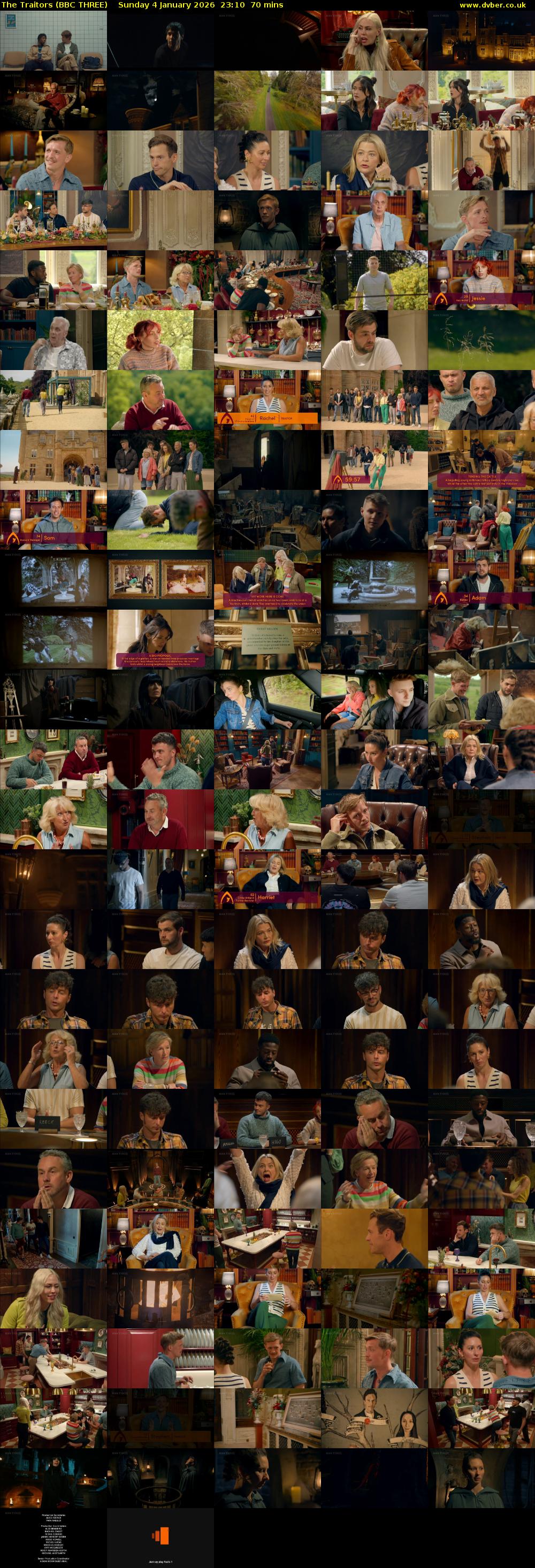 The Traitors (BBC THREE) Sunday 4 January 2026 23:10 - 00:20