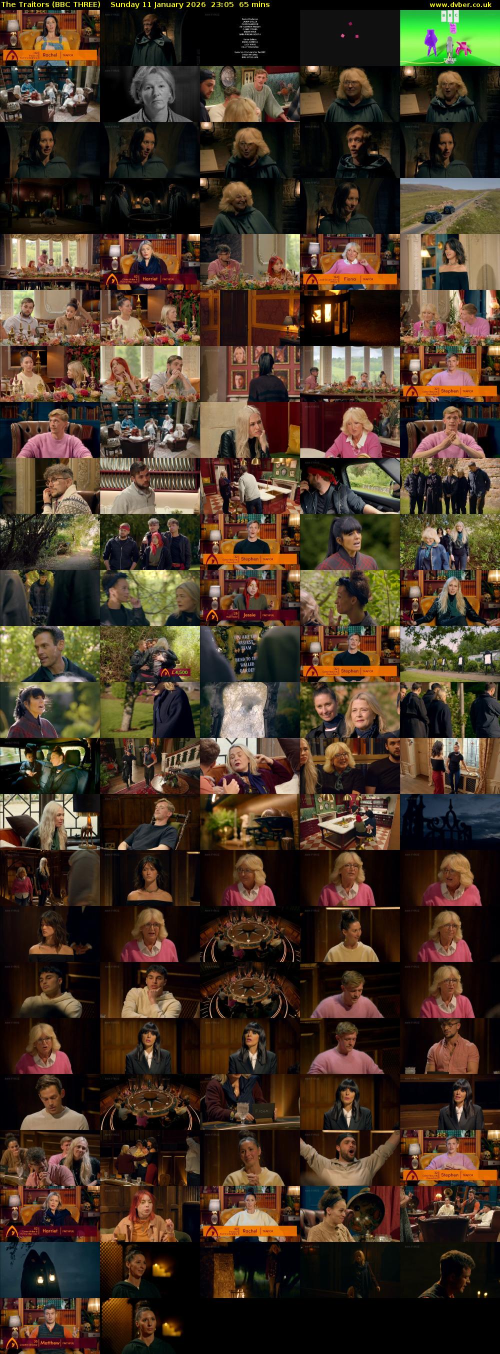 The Traitors (BBC THREE) Sunday 11 January 2026 23:05 - 00:10