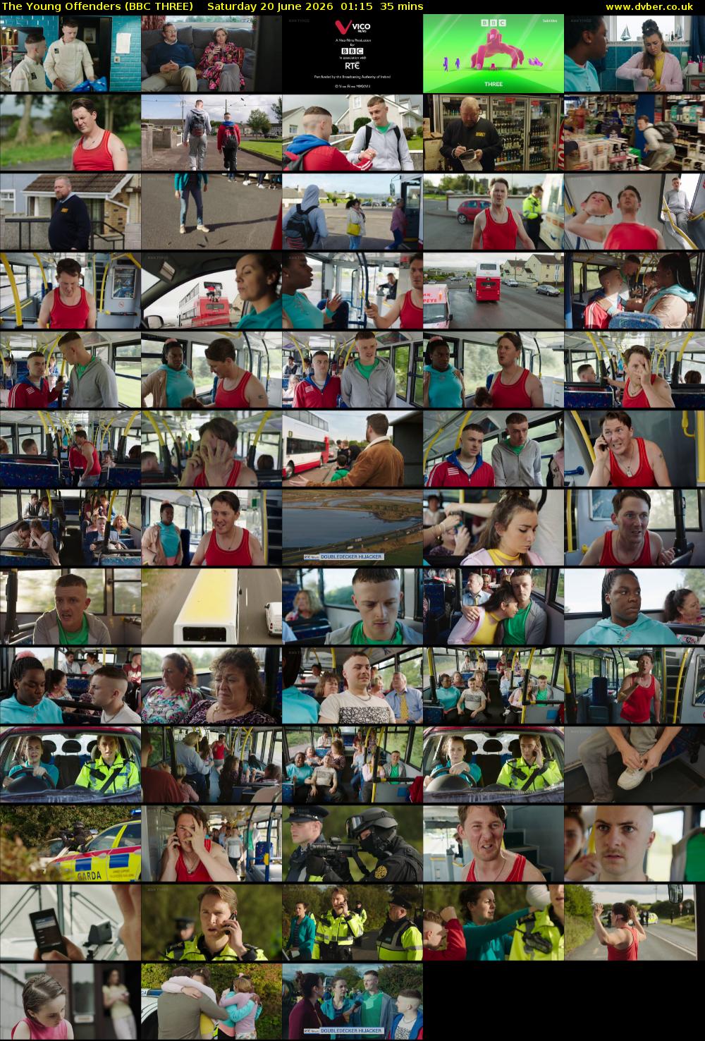 The Young Offenders (BBC THREE) Saturday 20 June 2026 01:15 - 01:50