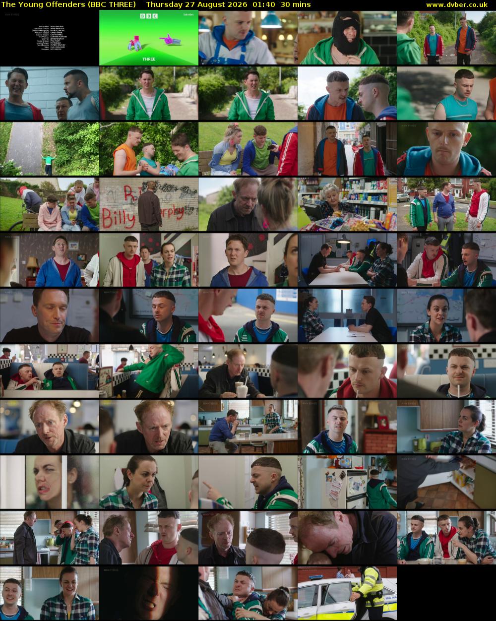 The Young Offenders (BBC THREE) Thursday 27 August 2026 01:40 - 02:10