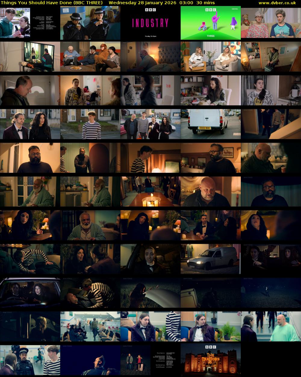 Things You Should Have Done (BBC THREE) Wednesday 28 January 2026 03:00 - 03:30