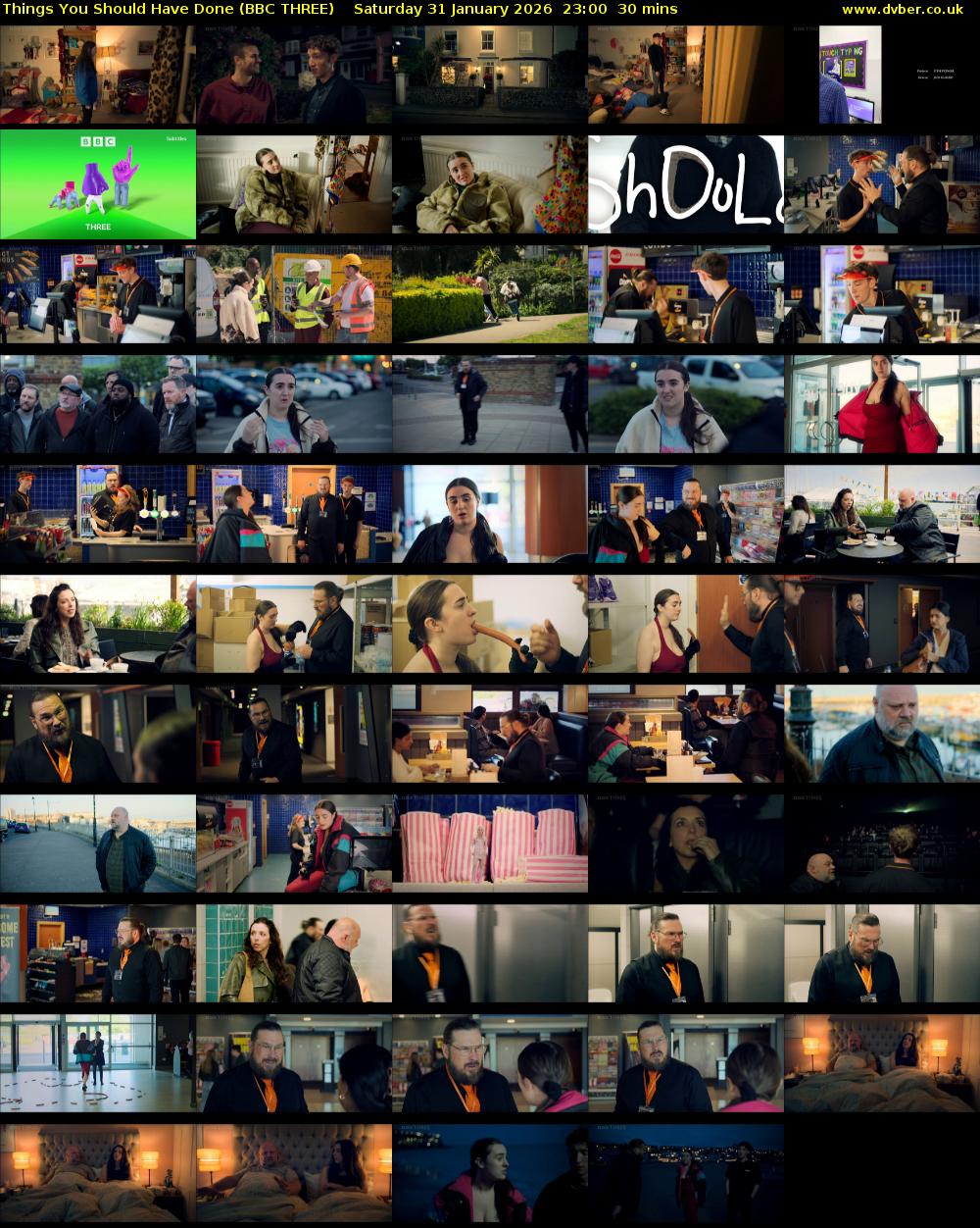 Things You Should Have Done (BBC THREE) Saturday 31 January 2026 23:00 - 23:30