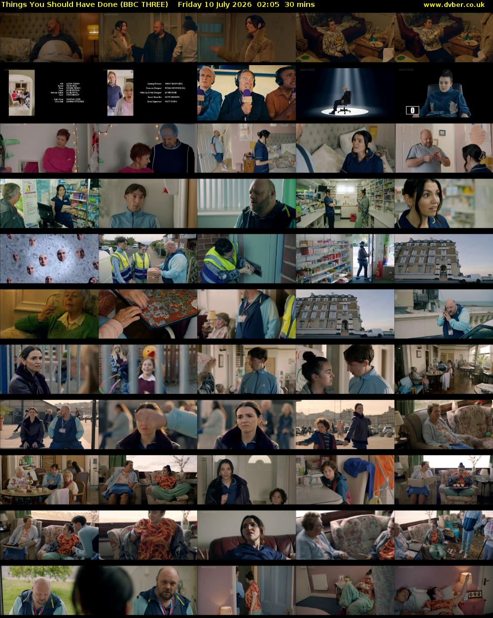 Things You Should Have Done (BBC THREE) Friday 10 July 2026 02:05 - 02:35