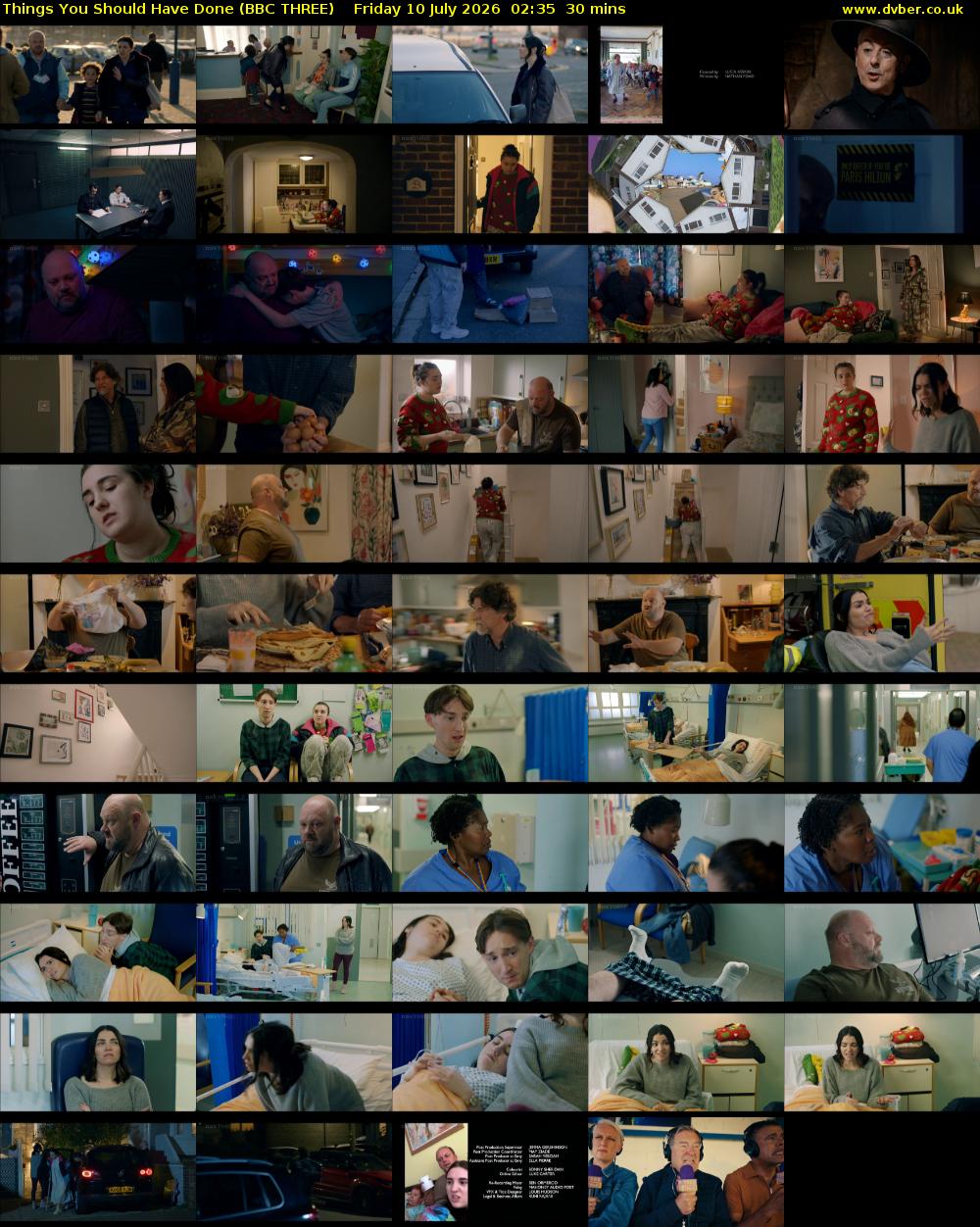 Things You Should Have Done (BBC THREE) Friday 10 July 2026 02:35 - 03:05