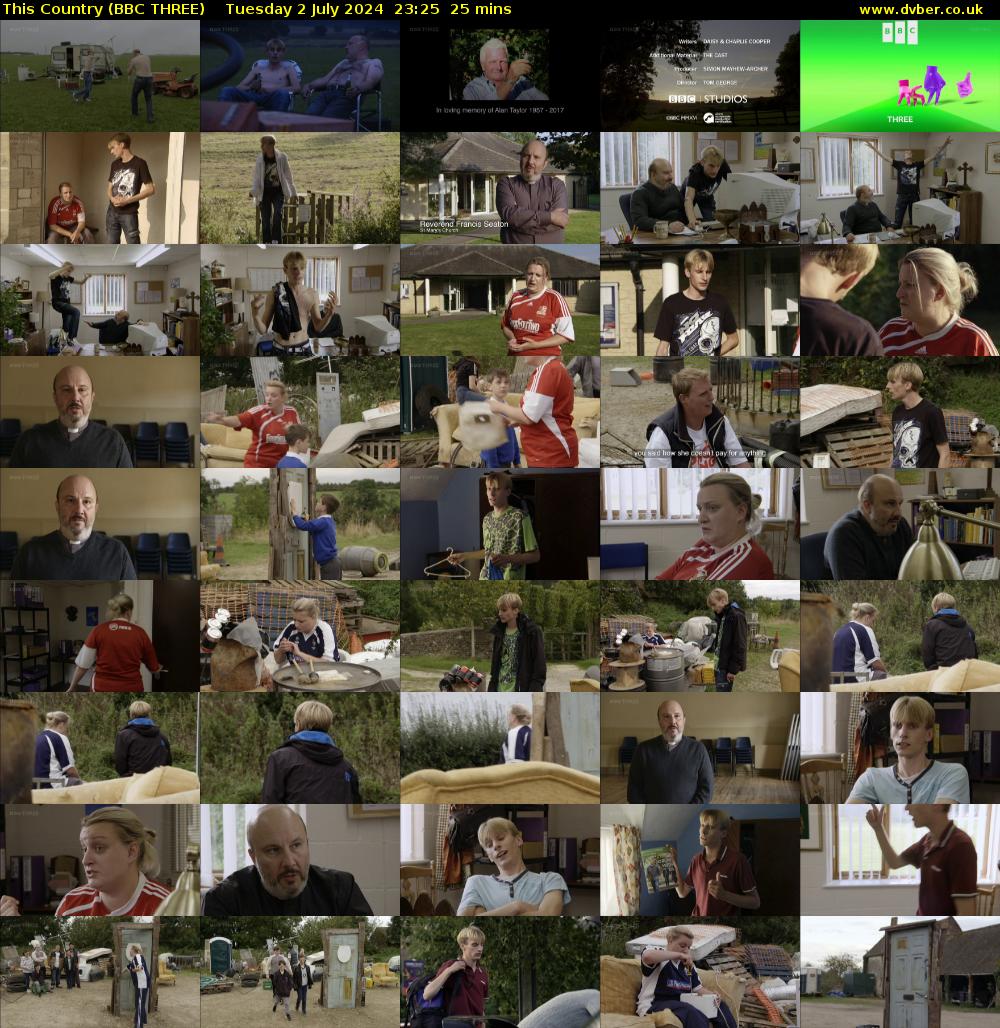 This Country (BBC THREE) Tuesday 2 July 2024 23:25 - 23:50