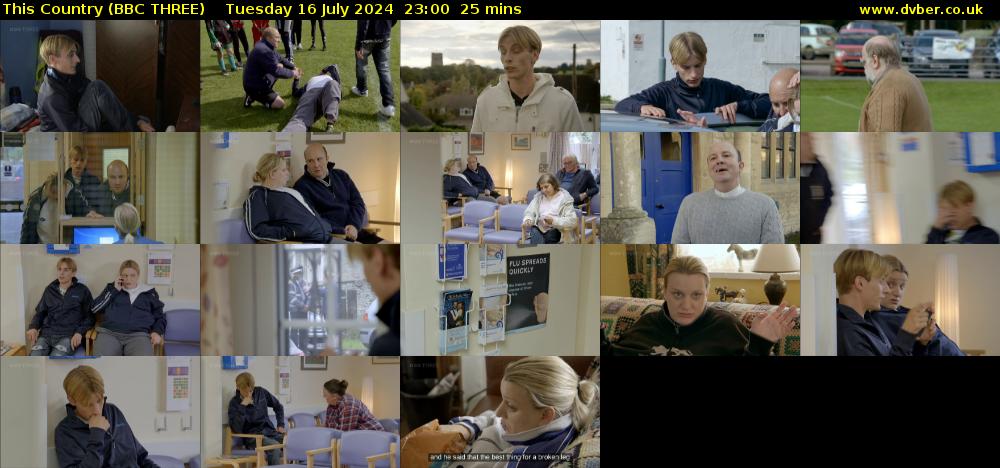 This Country (BBC THREE) Tuesday 16 July 2024 23:00 - 23:25