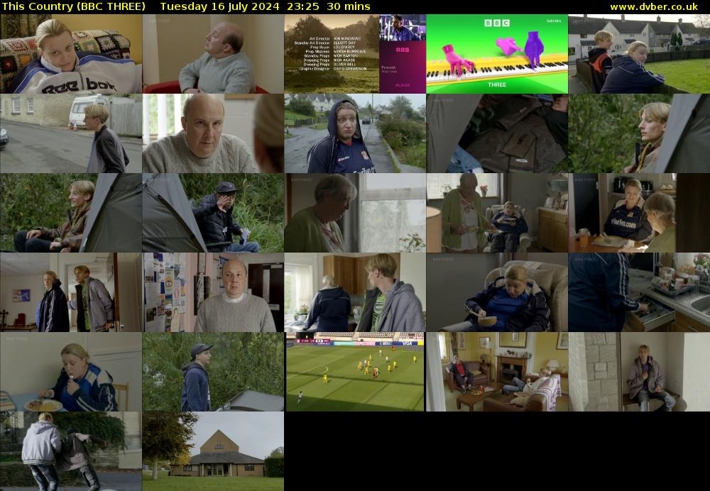 This Country (BBC THREE) Tuesday 16 July 2024 23:25 - 23:55