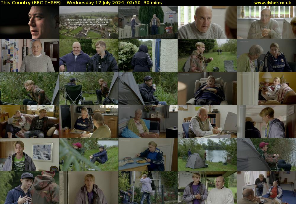 This Country (BBC THREE) Wednesday 17 July 2024 02:50 - 03:20